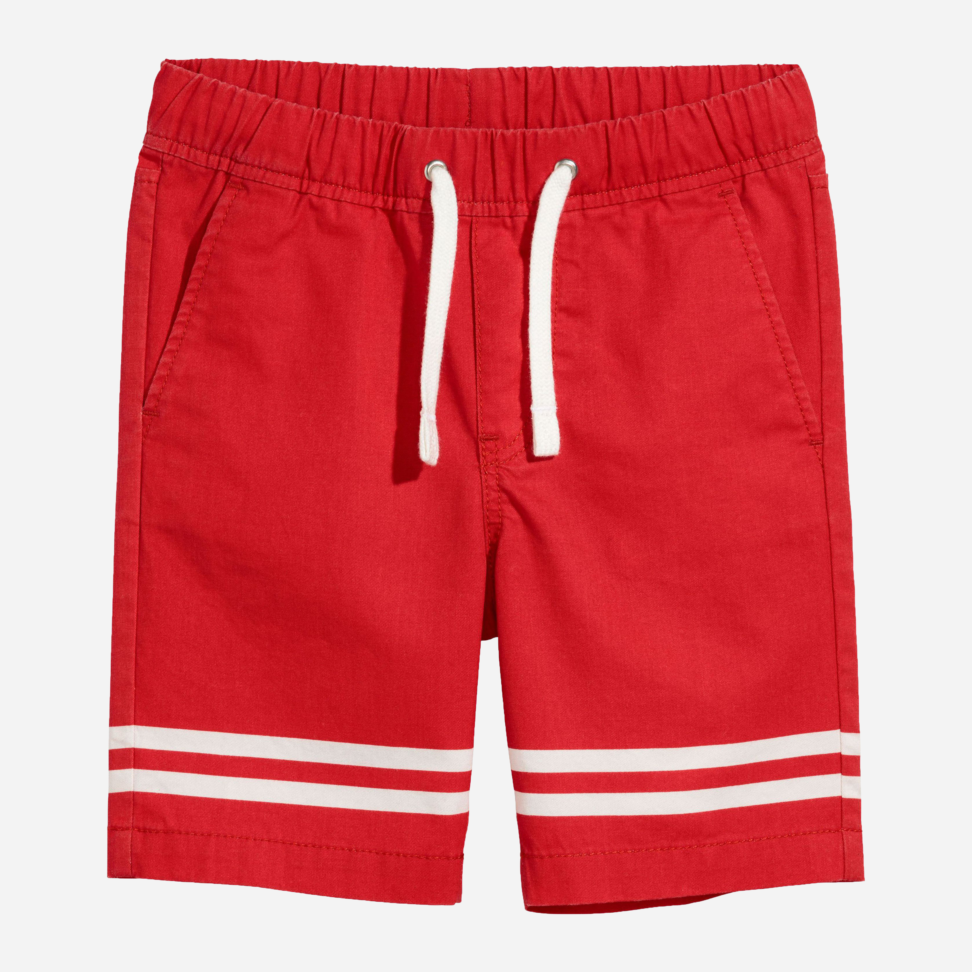 

Шорты H&M 6401627-ABKS 110 см Красные в белую полоску