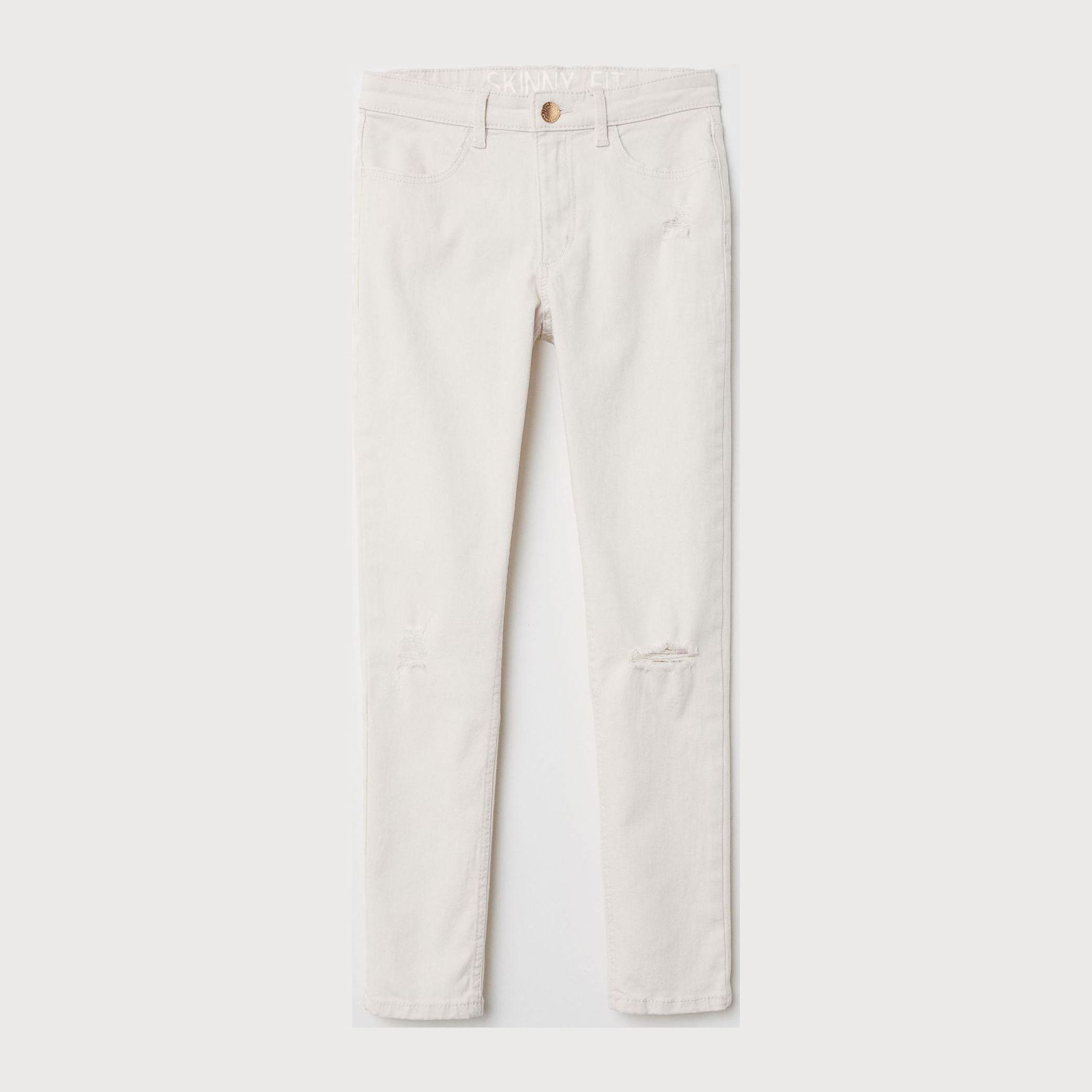 

Джинсы H&M 6265688-ACWJ 134 см Светло-бежевые