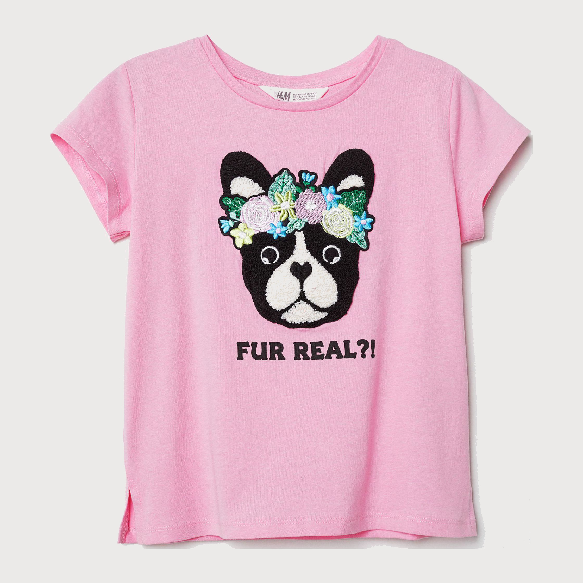 

Футболка H&M 6197787-AARE 170 см Розовая с принтом (DD3000000939093)
