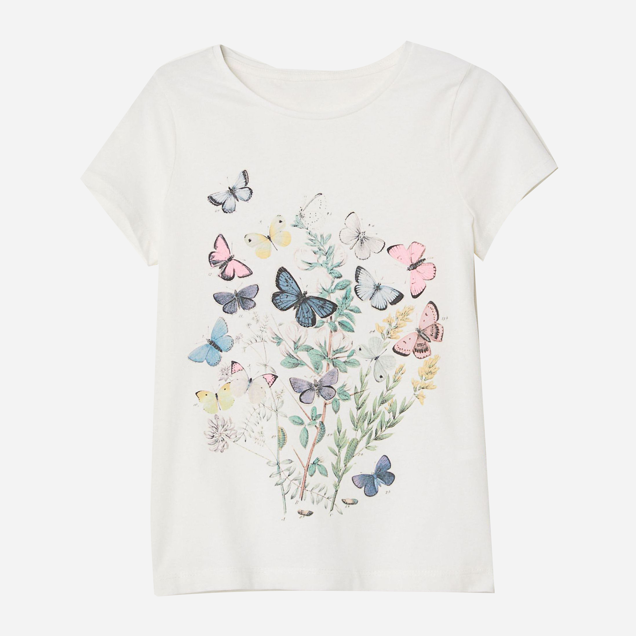 

Футболка H&M 5985987-ABBU 158-164 см Молочная с принтом