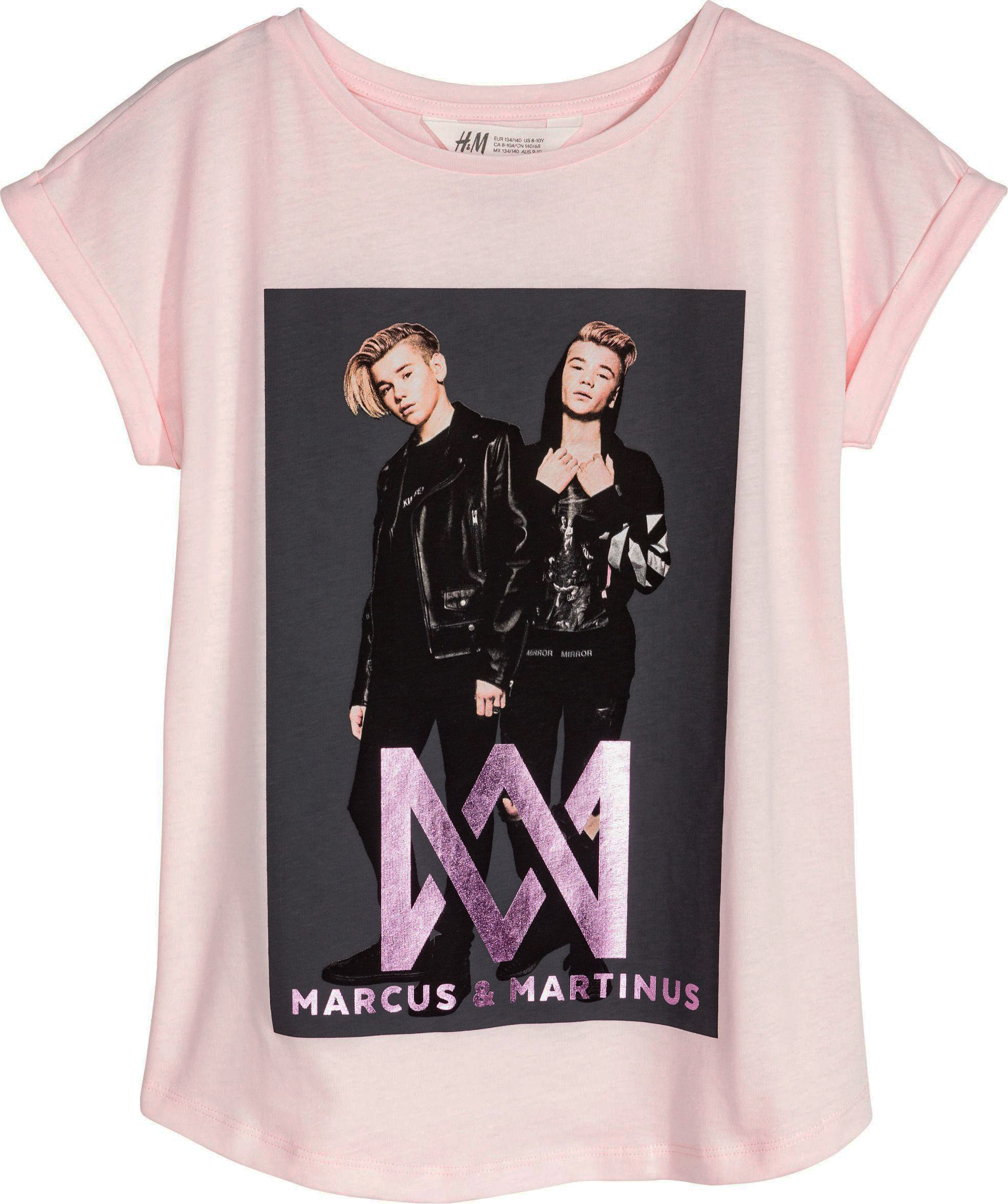 

Футболка H&M 5905196-AARE 146-152 см Розовая с принтом (DD3000000459706)