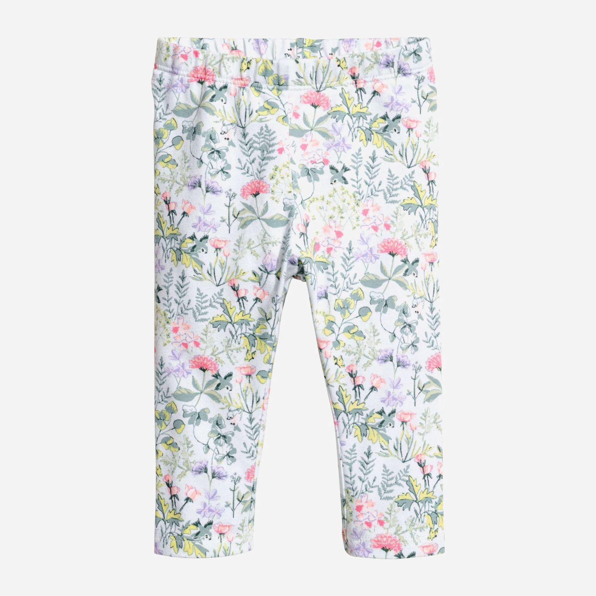 

Лосины H&M 5879277-AESH 98 см Светло-зеленые в узоры