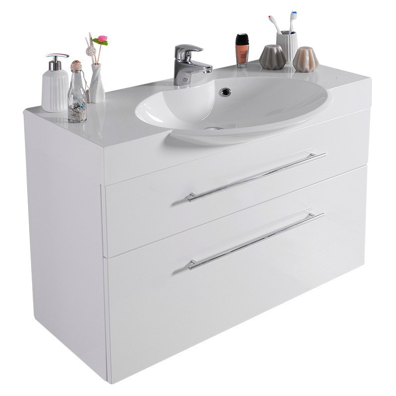 

Тумба Fancy Marble Sumatra 2 ШН-309 с раковиной Carme 980C Белый