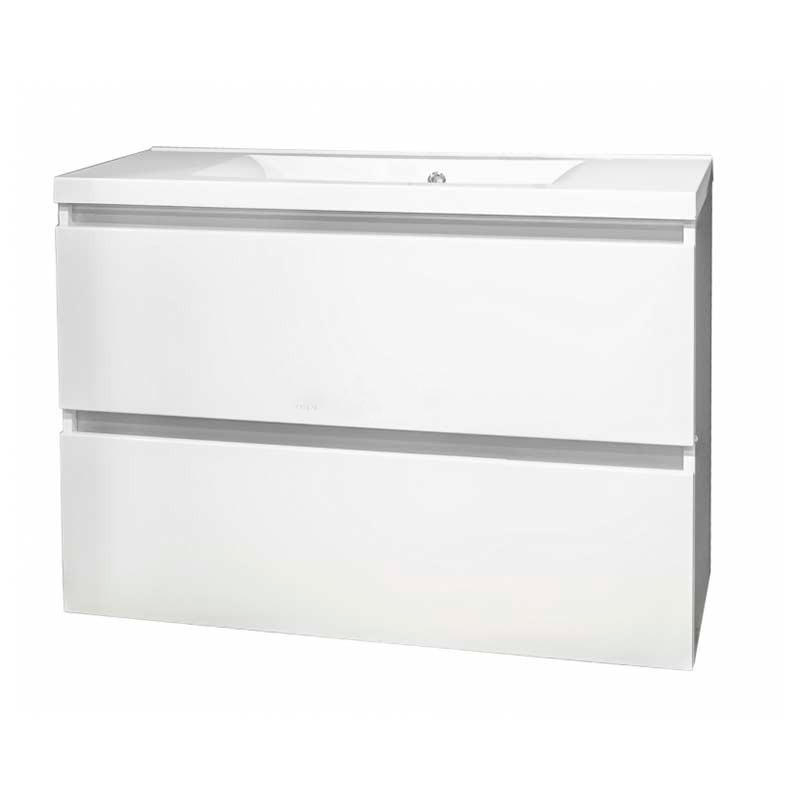 

Тумба Fancy Marble Borneo 1000 с раковиной Lucia 1000 Белый