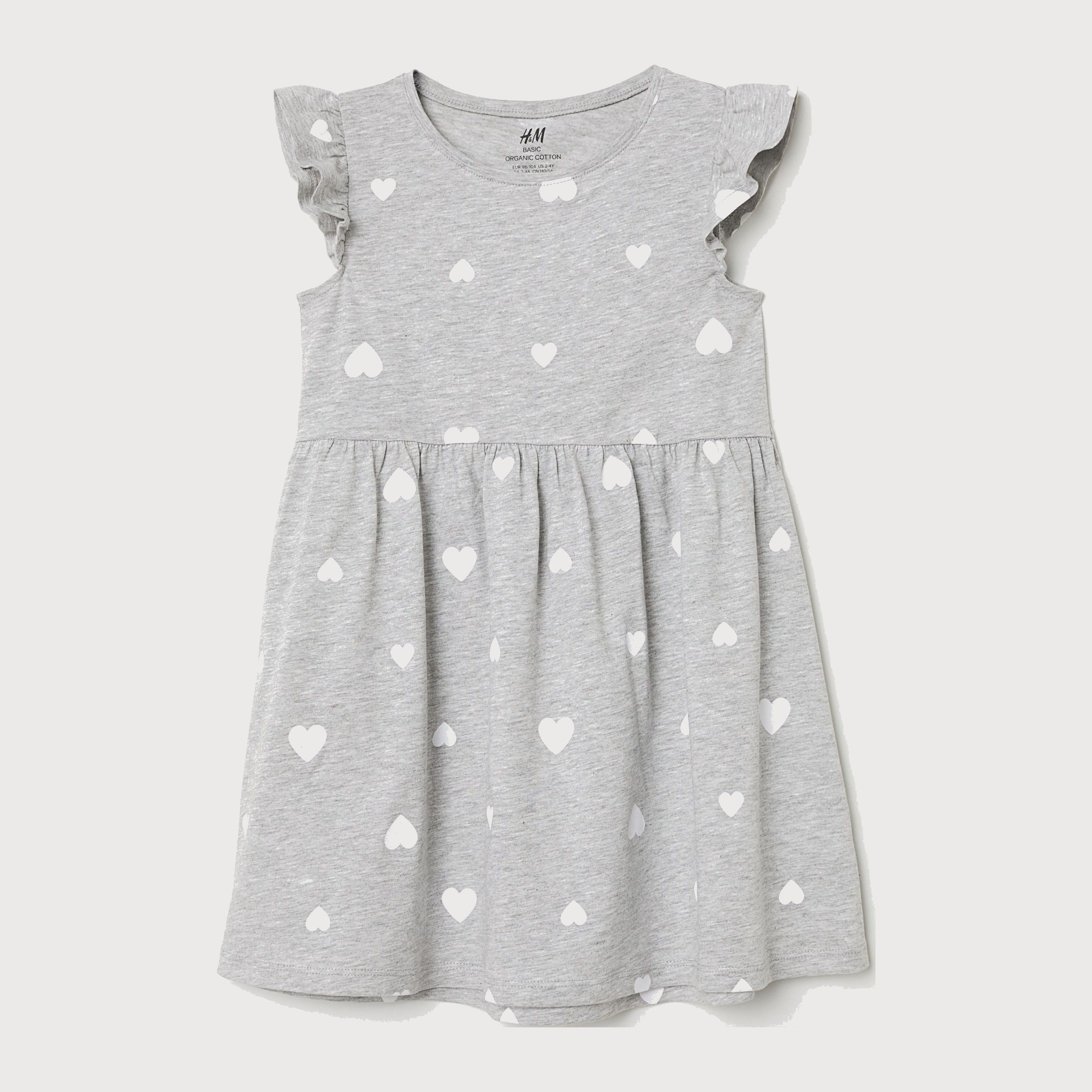 

Платье H&M 5615527-AAYX 98-104 см Серое в белые узоры