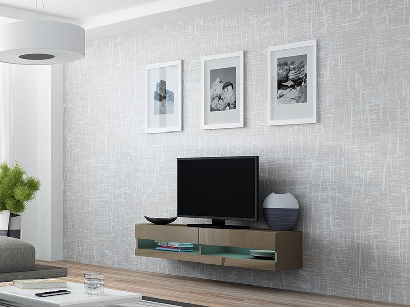 

Тумба под ТВ Vigo New 180 Cama Латте матовый + Латте глянец