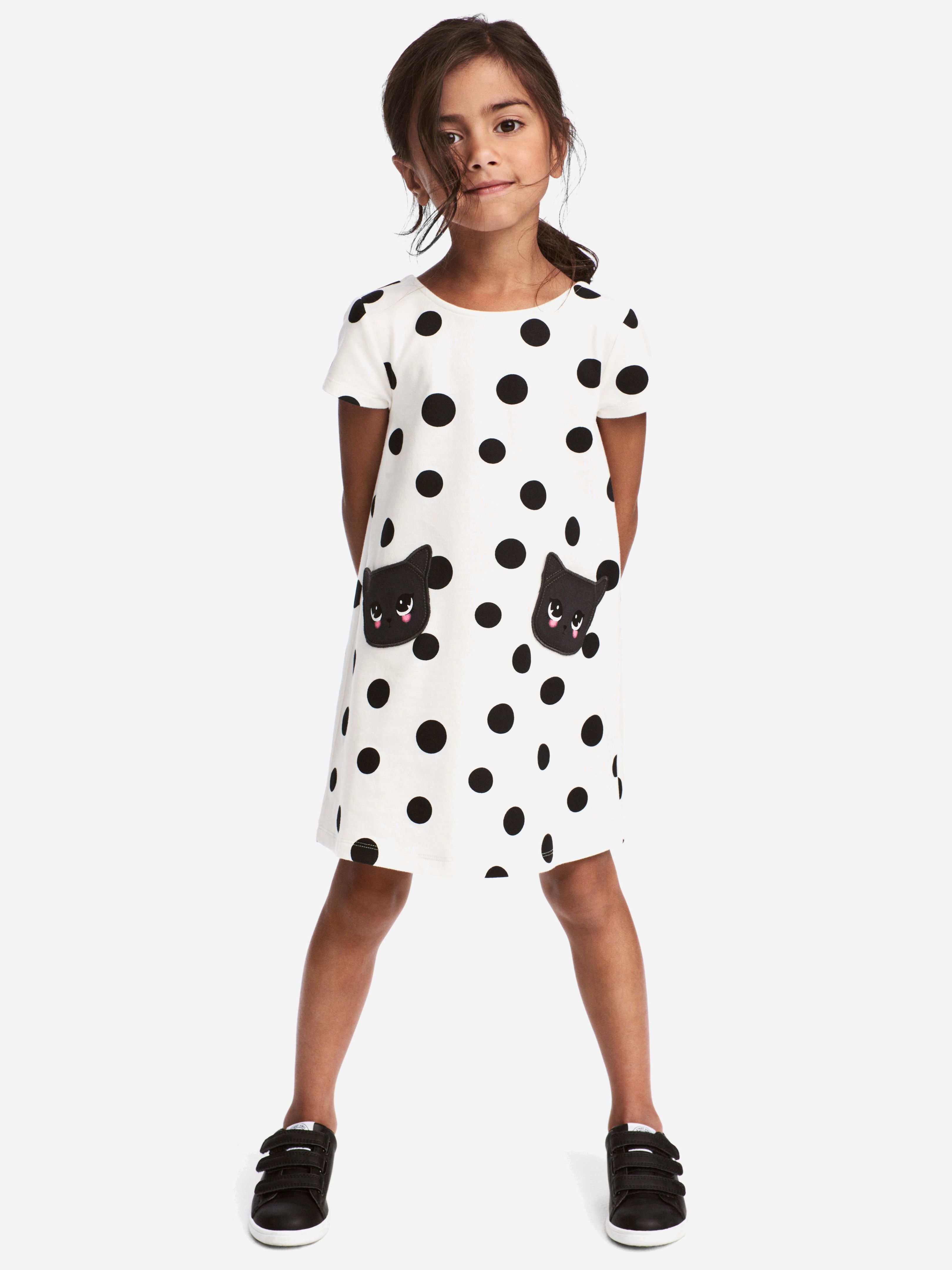 

Платье H&M 5408326-ADNE 122-128 см Белое в горошек