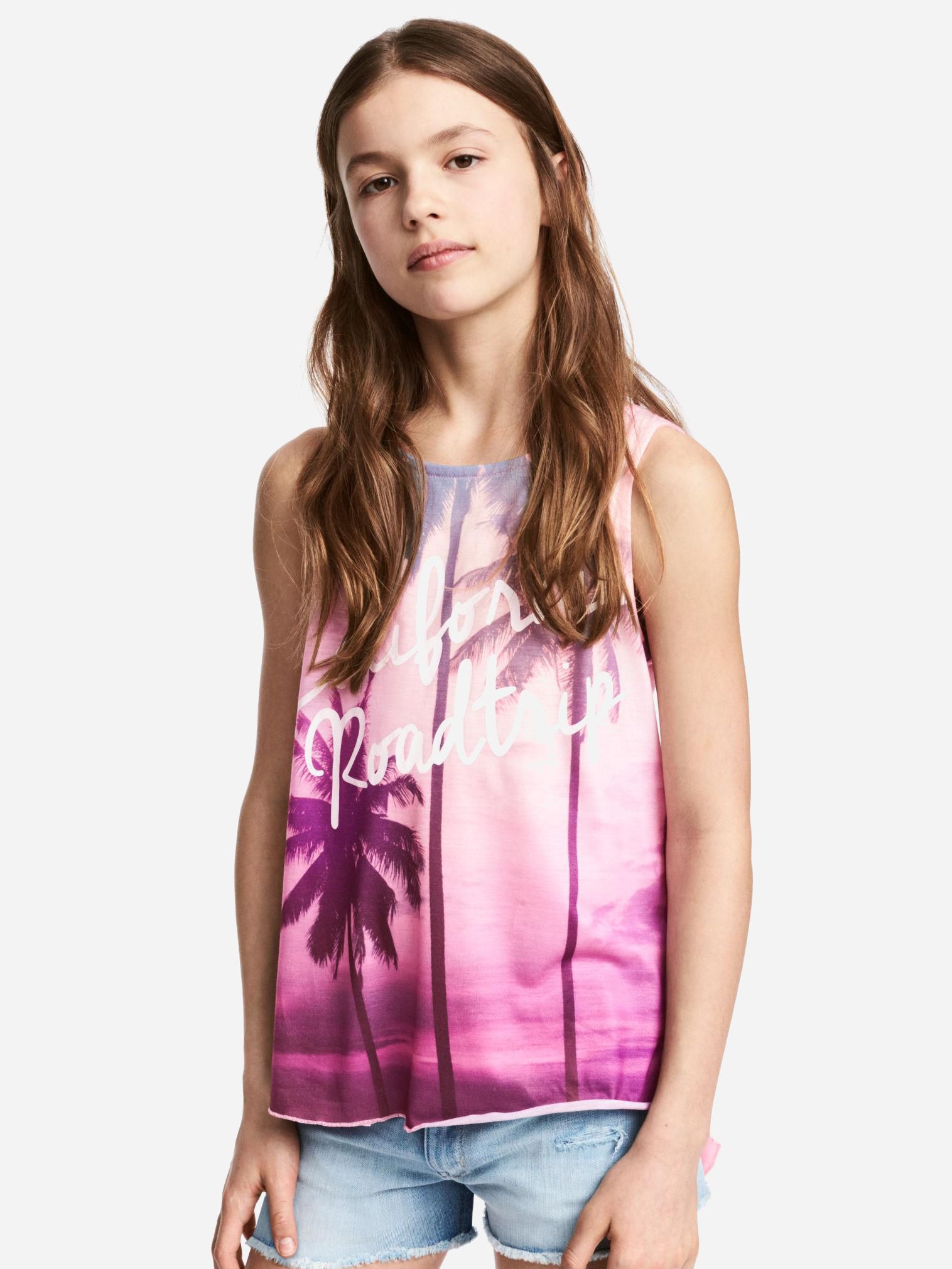 

Майка H&M 4913765-AARE 134-140 см Розовая с принтом (DD3000002277766)