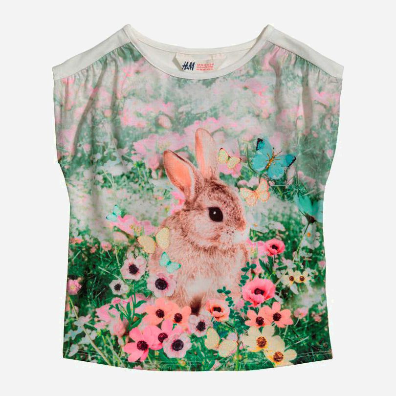 

Футболка H&M 4720995new-AAPT 92 см Белая с принтом