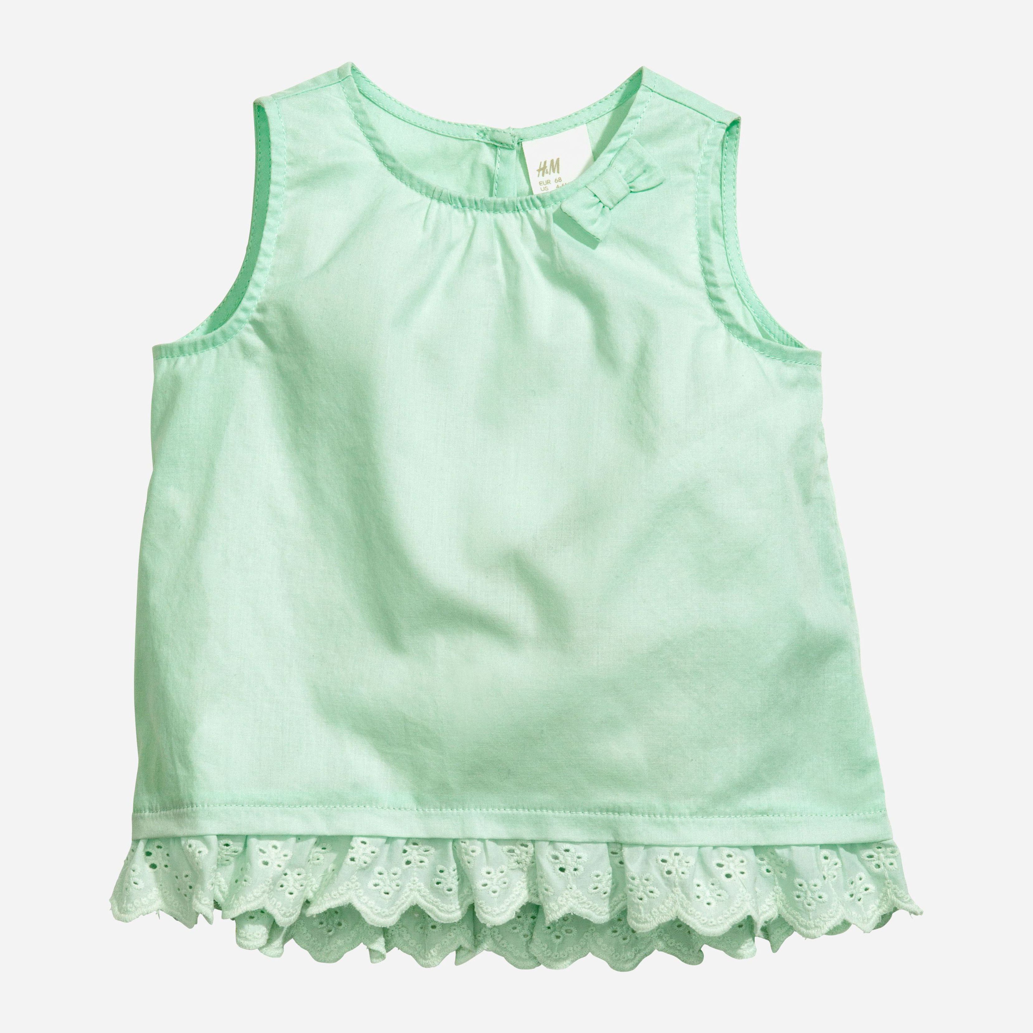 

Блуза H&M 4655605-ACVR 92 см Мятная