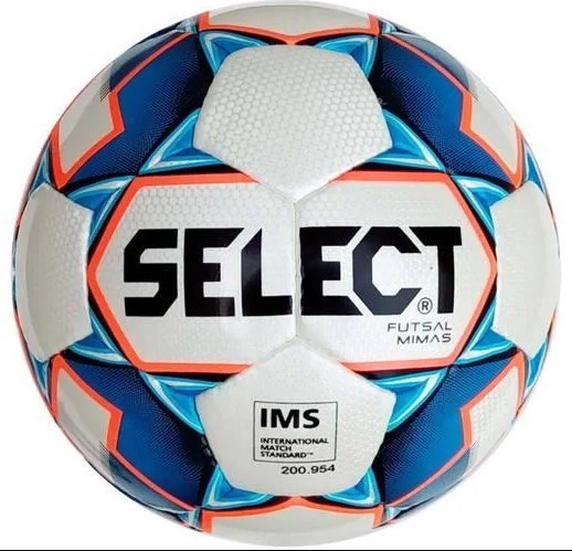 

Мяч футзальный №4 SELECT FUTSAL MIMAS IMS (FPUS 1300), белый-синий-оранжевый (Z-MIMAS-WB)