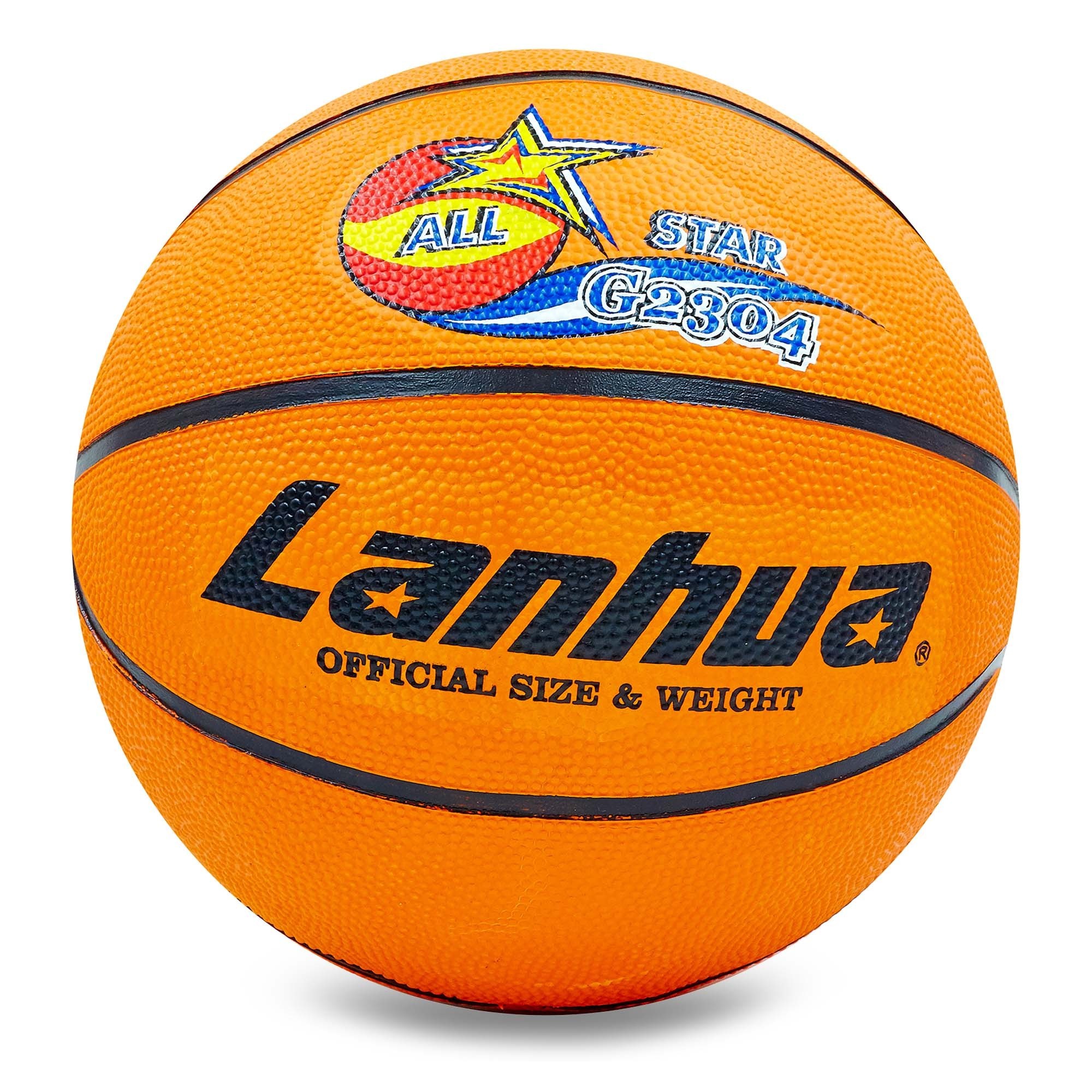 

Мяч баскетбольный резиновый №7 LANHUA All star, оранжевый (G2304)
