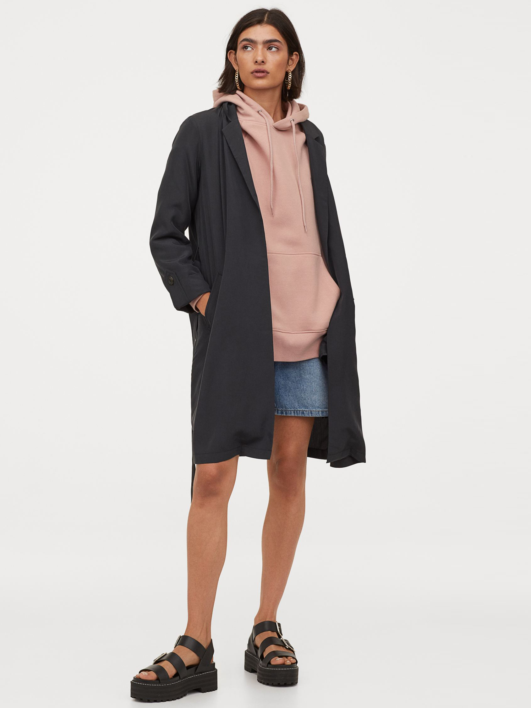 

Плащ H&M 2312-6822891  Черный, Плащ H&M 2312-6822891 S Черный