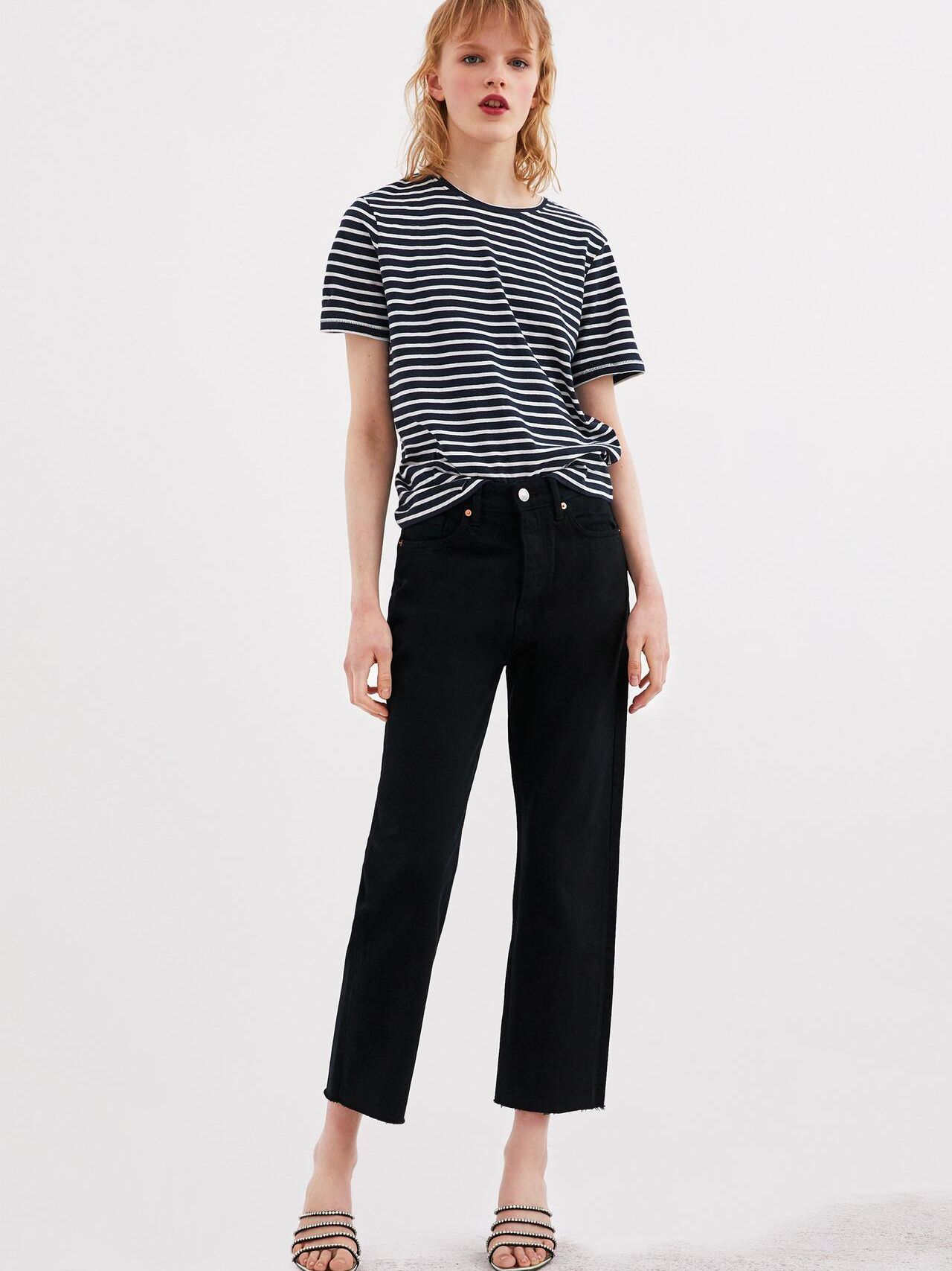 

Футболка Zara 4873/018/044-ACSK S Темно-синяя с белым