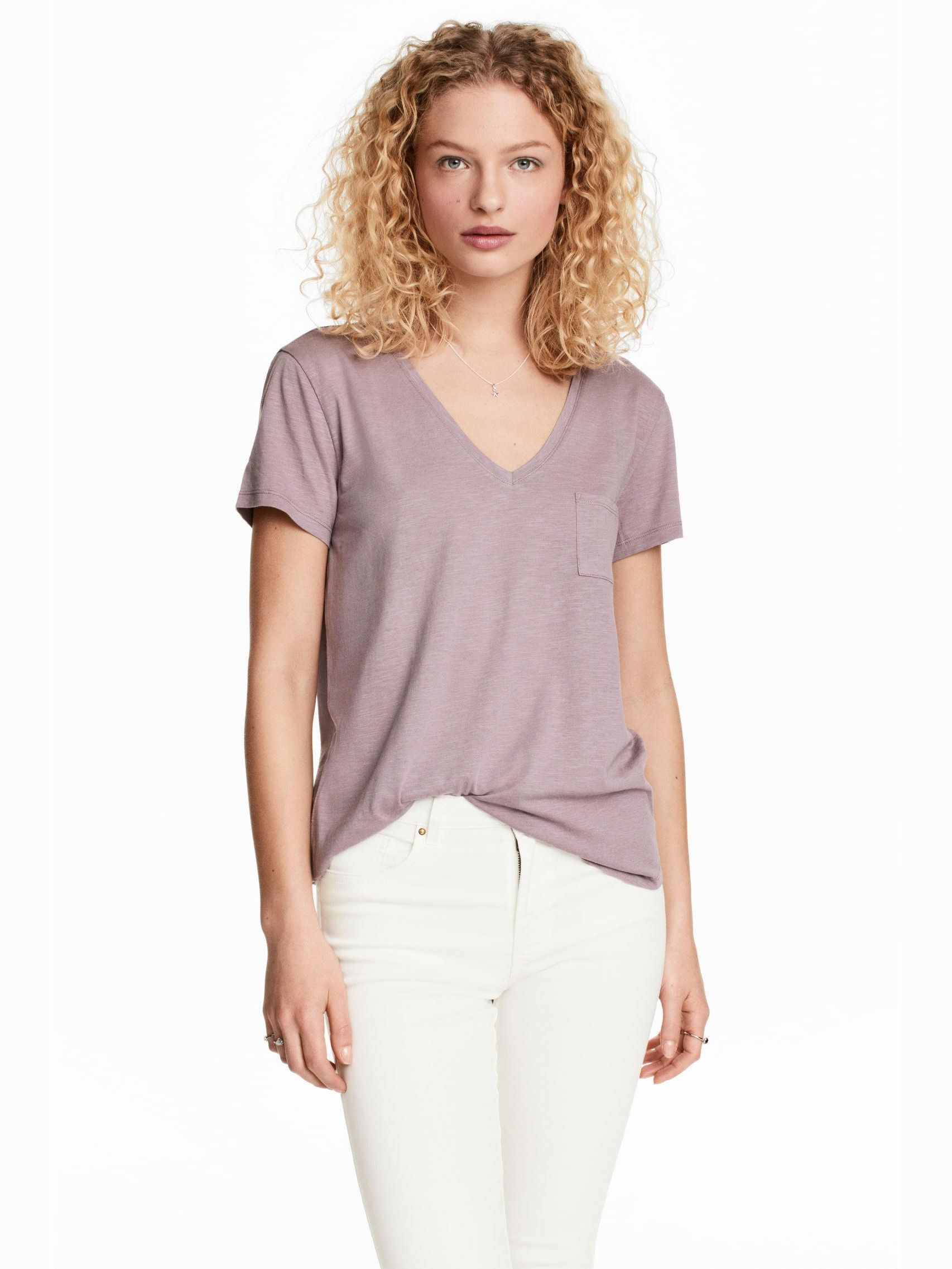 

Футболка H&M 4937405-ACXE XL Сиреневая