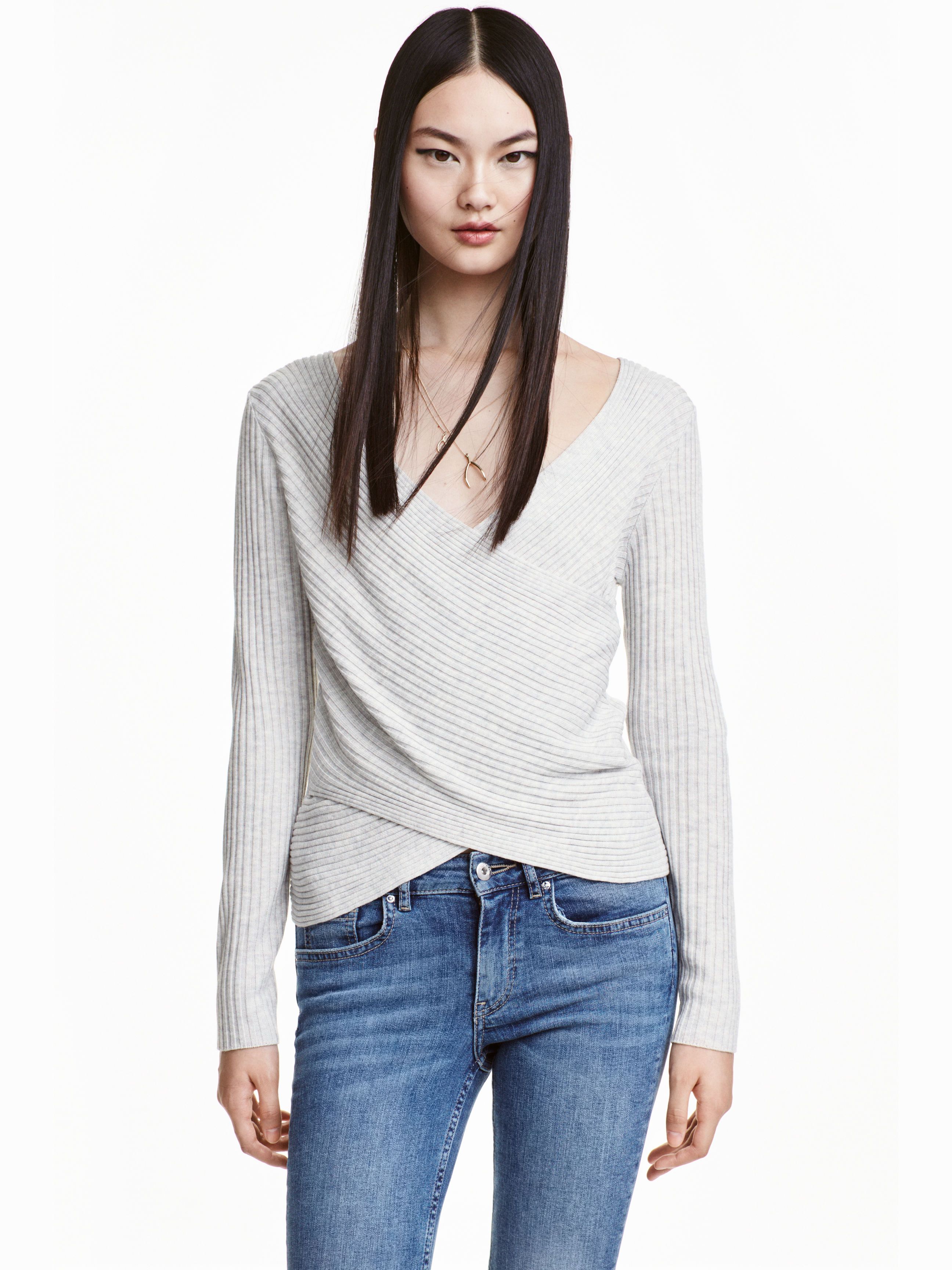 

Пуловер H&M 4257914-ACWW L Светло-серый
