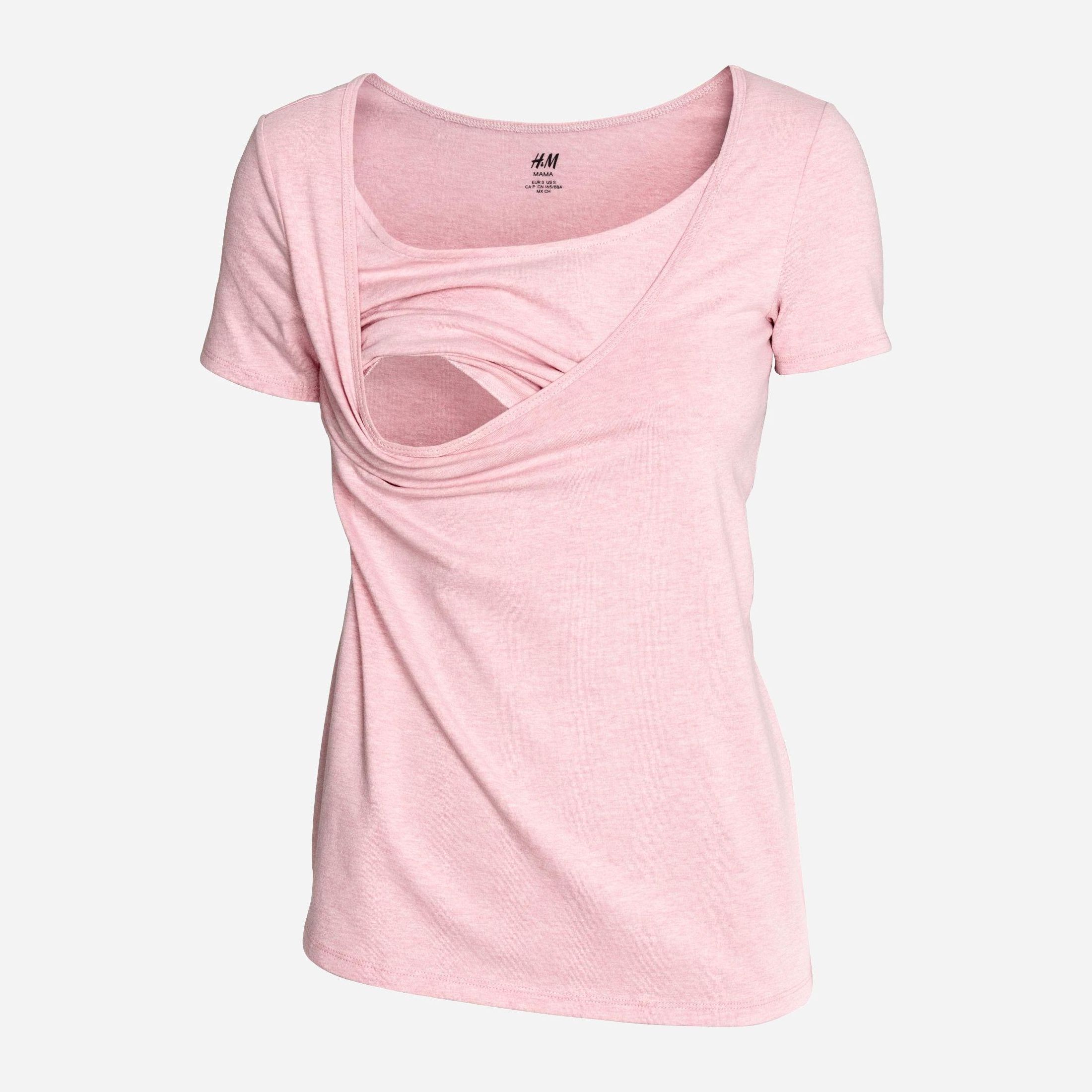 

Футболка для кормящих мам H&M Mama 5081827-ACWG M Розовая