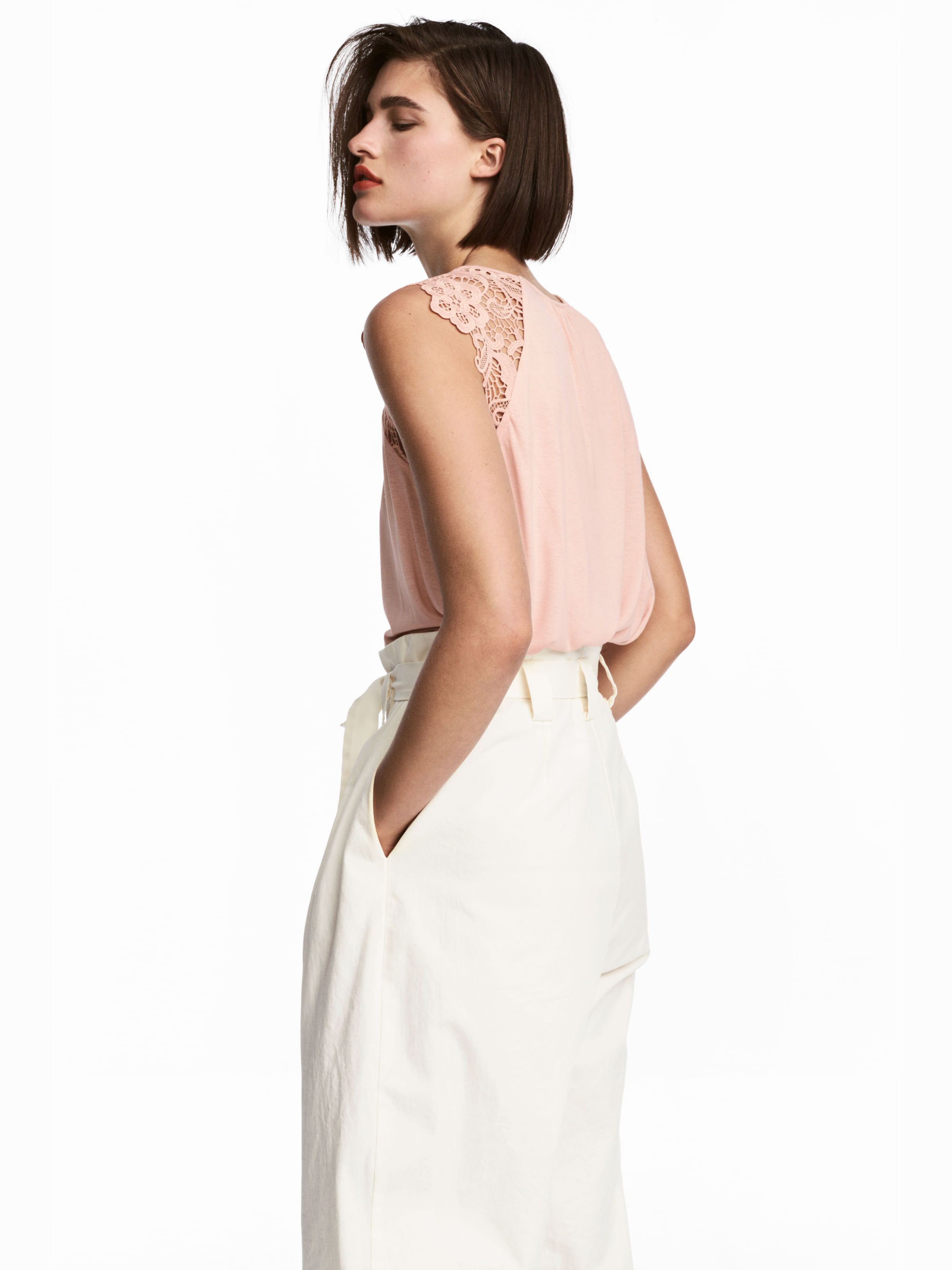 

Футболка H&M 5099586-ACTQ L Бежевая