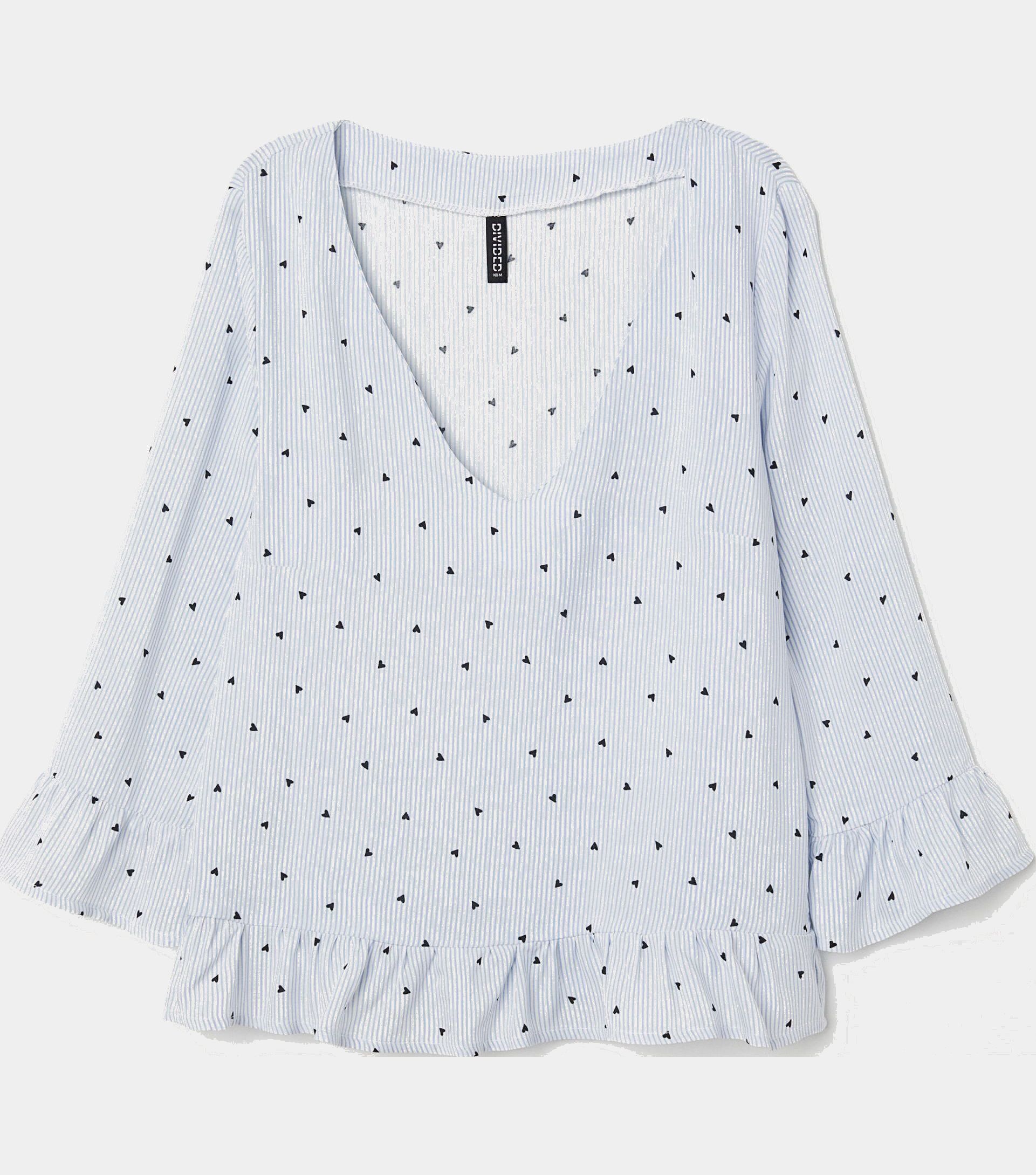 

Блузка H&M 5841047-ABWZ 38 Голубая