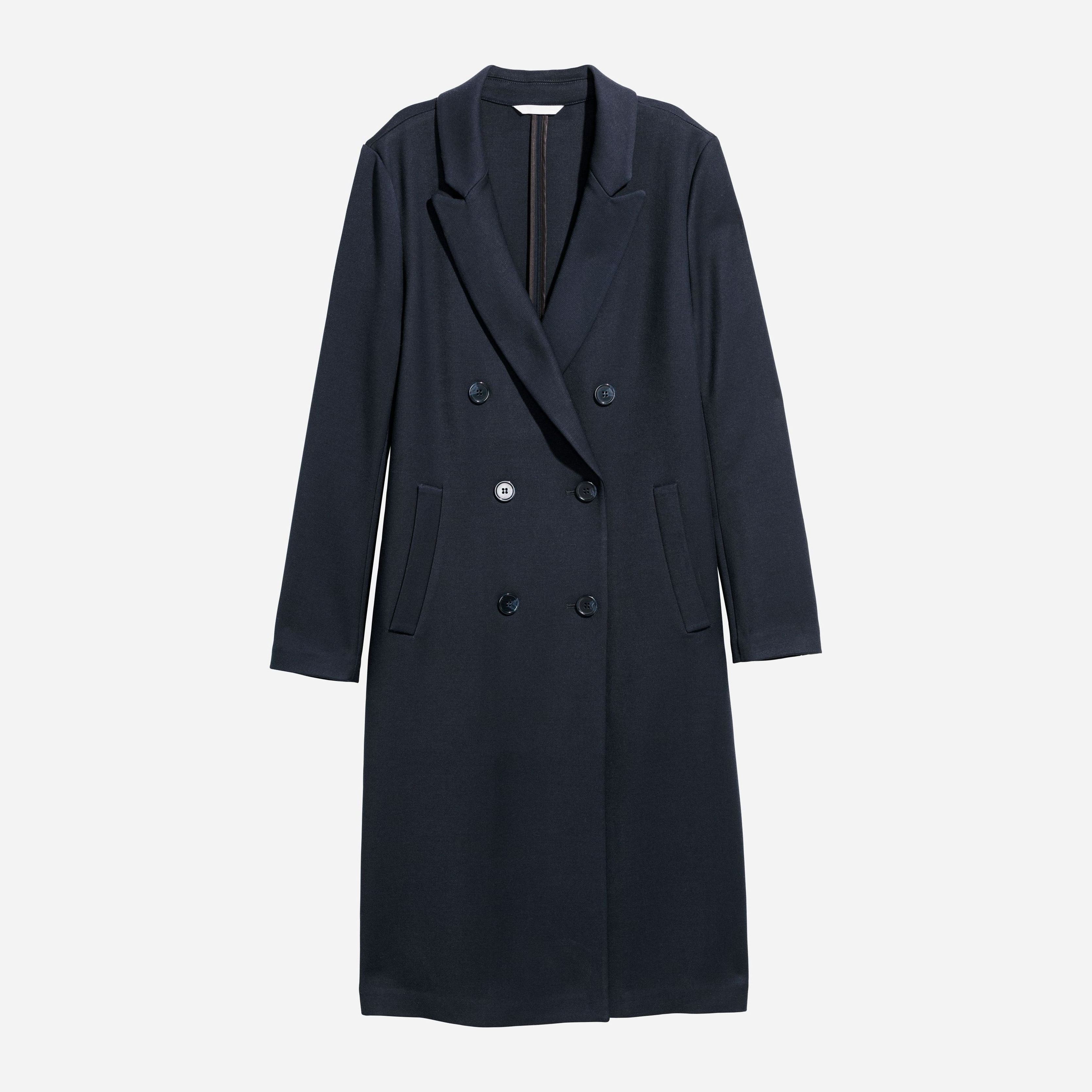

Плащ H&M 5699357-AAQJ 38 Темно-синий