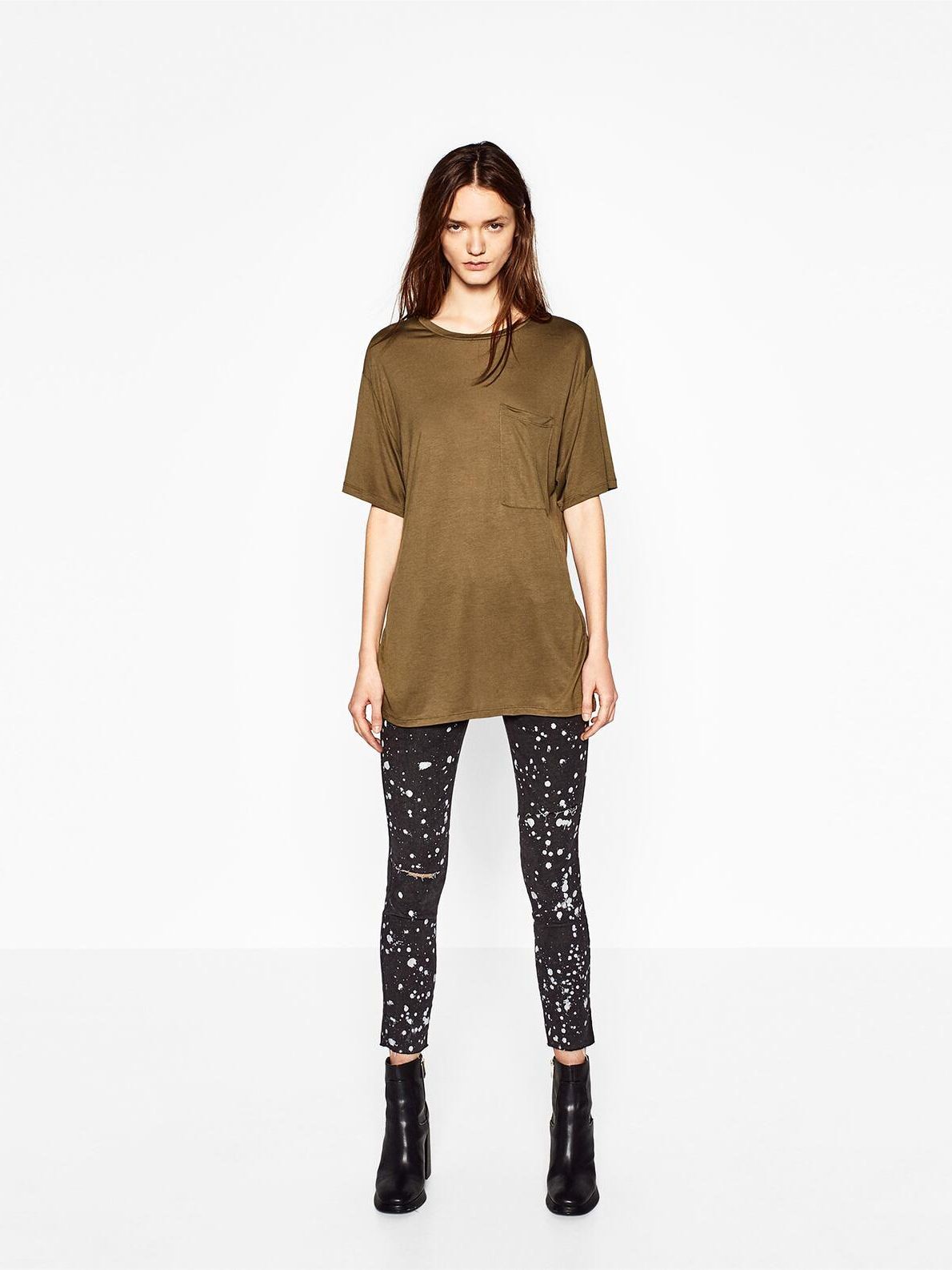 

Футболка Zara 1971/284/505-ACYC M Хаки