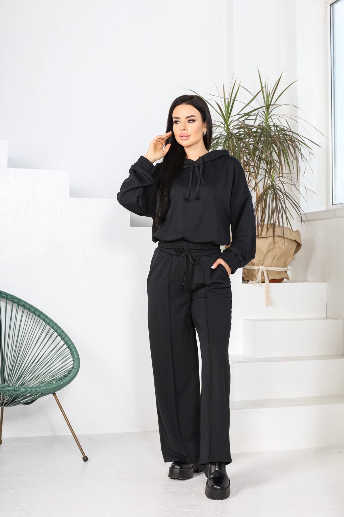 

Спортивный костюм ЕВА 7789354 42-44 черный