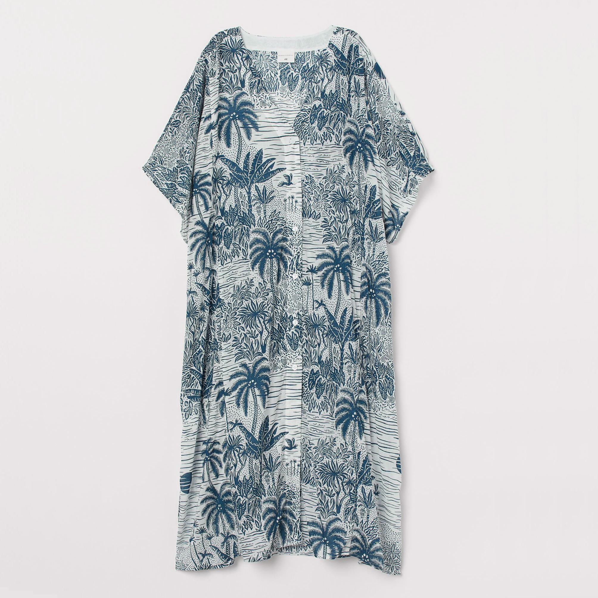 

Накидка H&M 1005-8667281 L Бело-зеленая