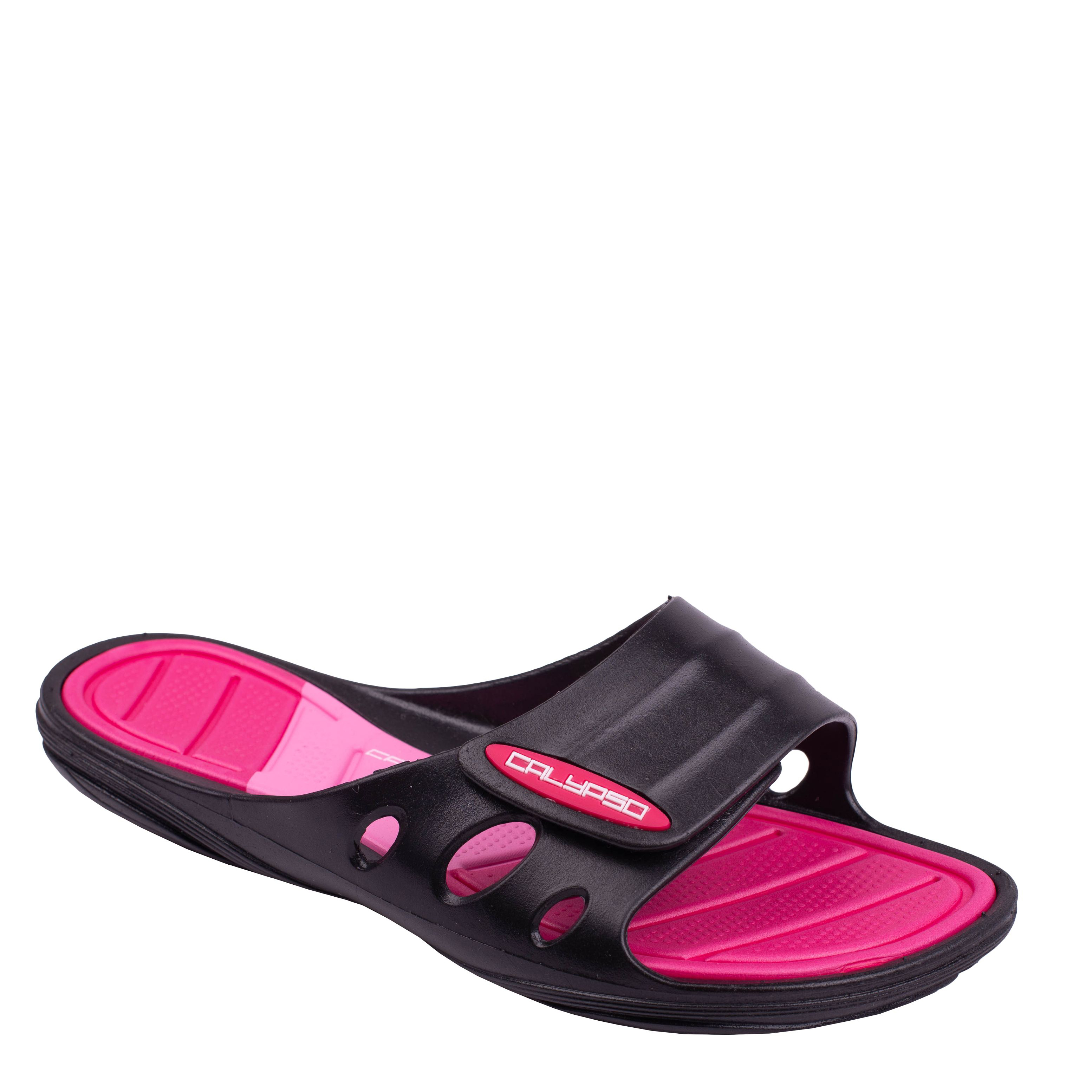 

Шлепанцы Calypso 20434-001 41 26.5 см Черные с розовым