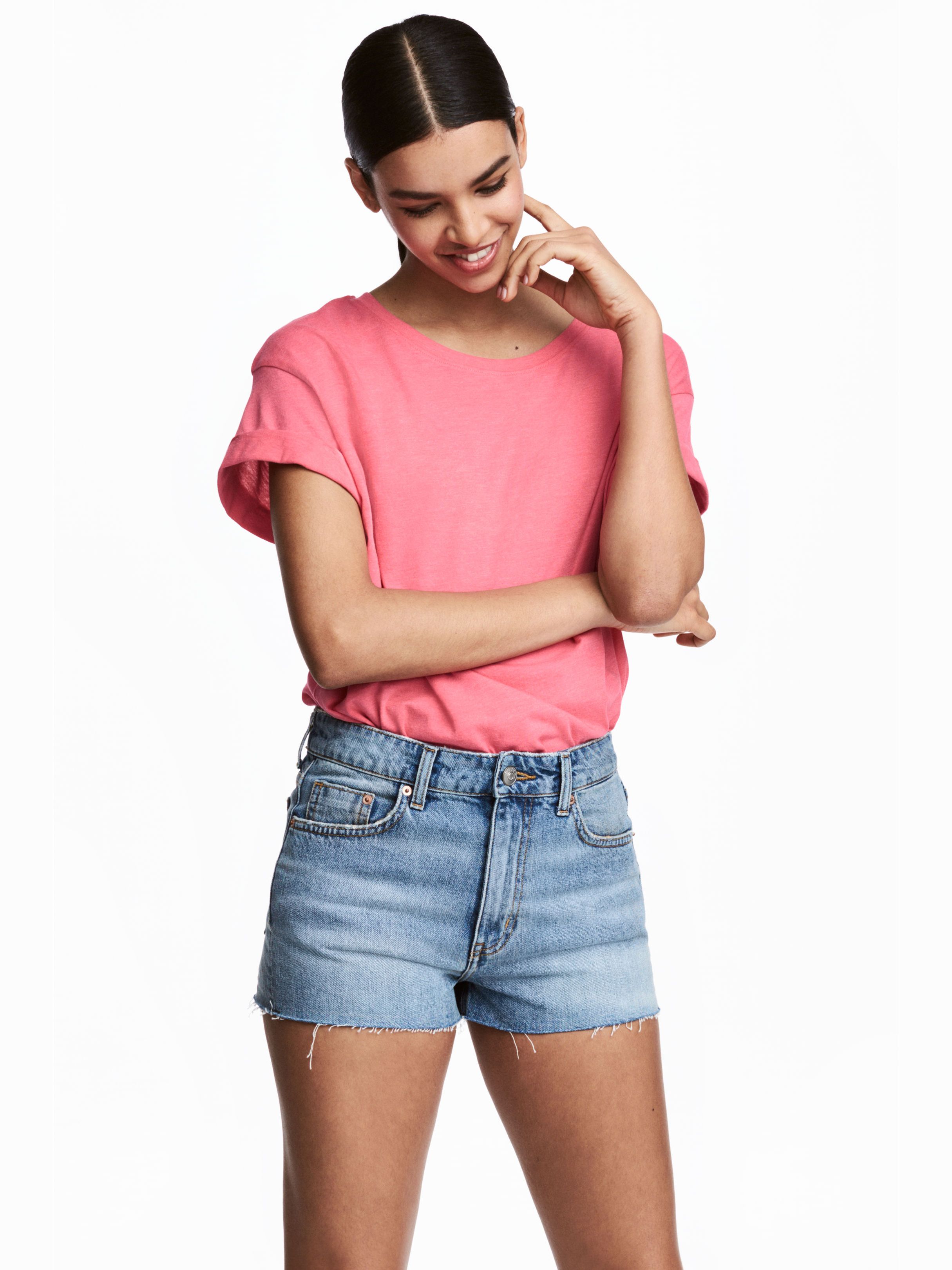 

Футболка H&M 2406706-ACWG XL Розовая