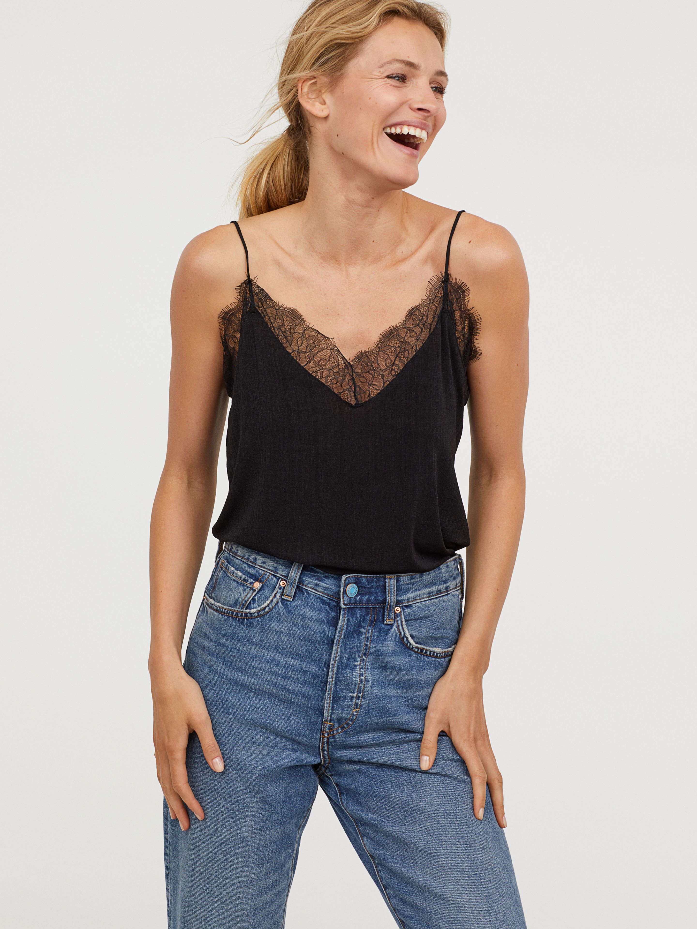 

Топ H&M 4691377-AAAD M Черный