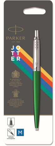 

Ручка JOTTER 17 Plastic Green CT BP блистер Parker 15 236