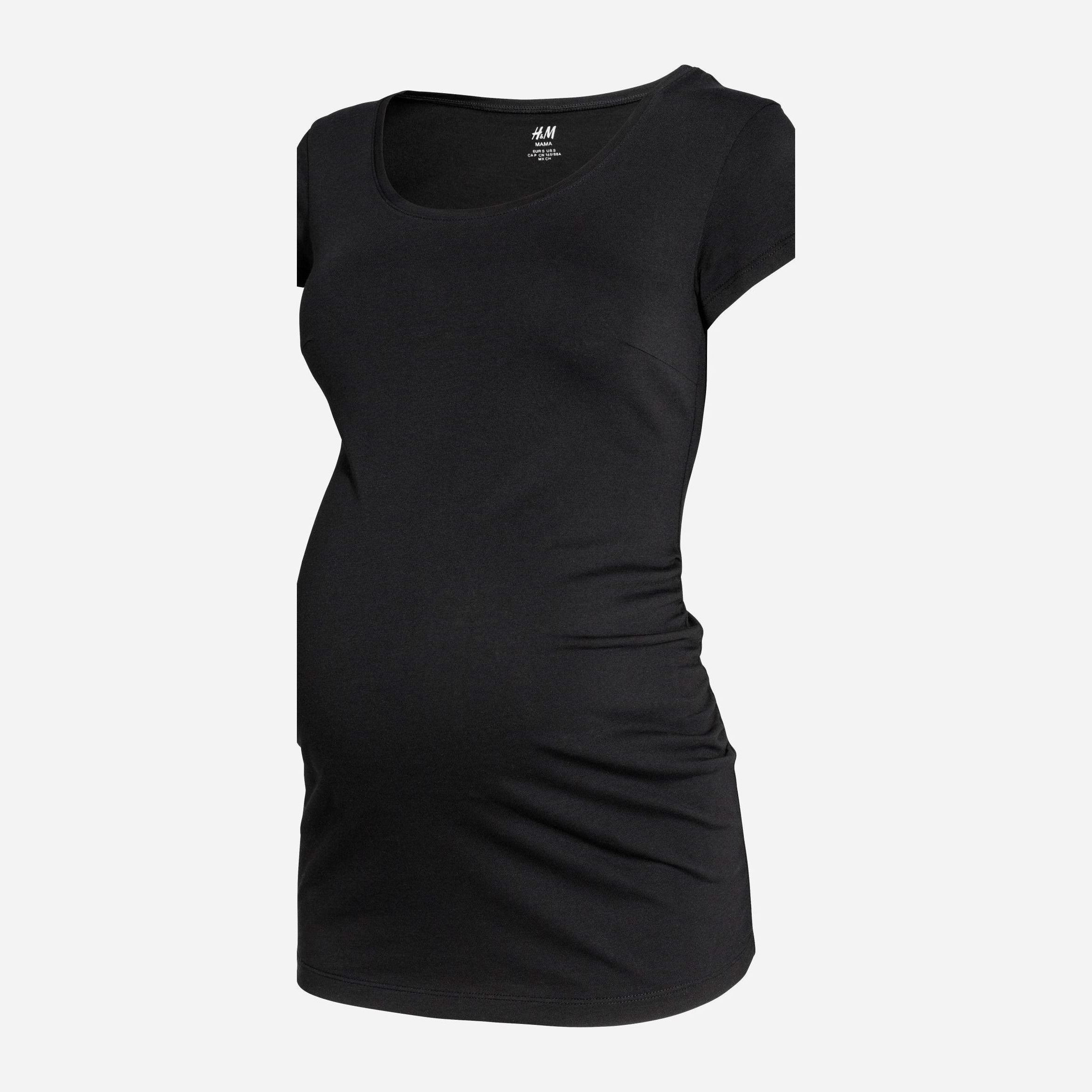 

Футболка для беременных H&M Mama 4334440-AAAD S Черная