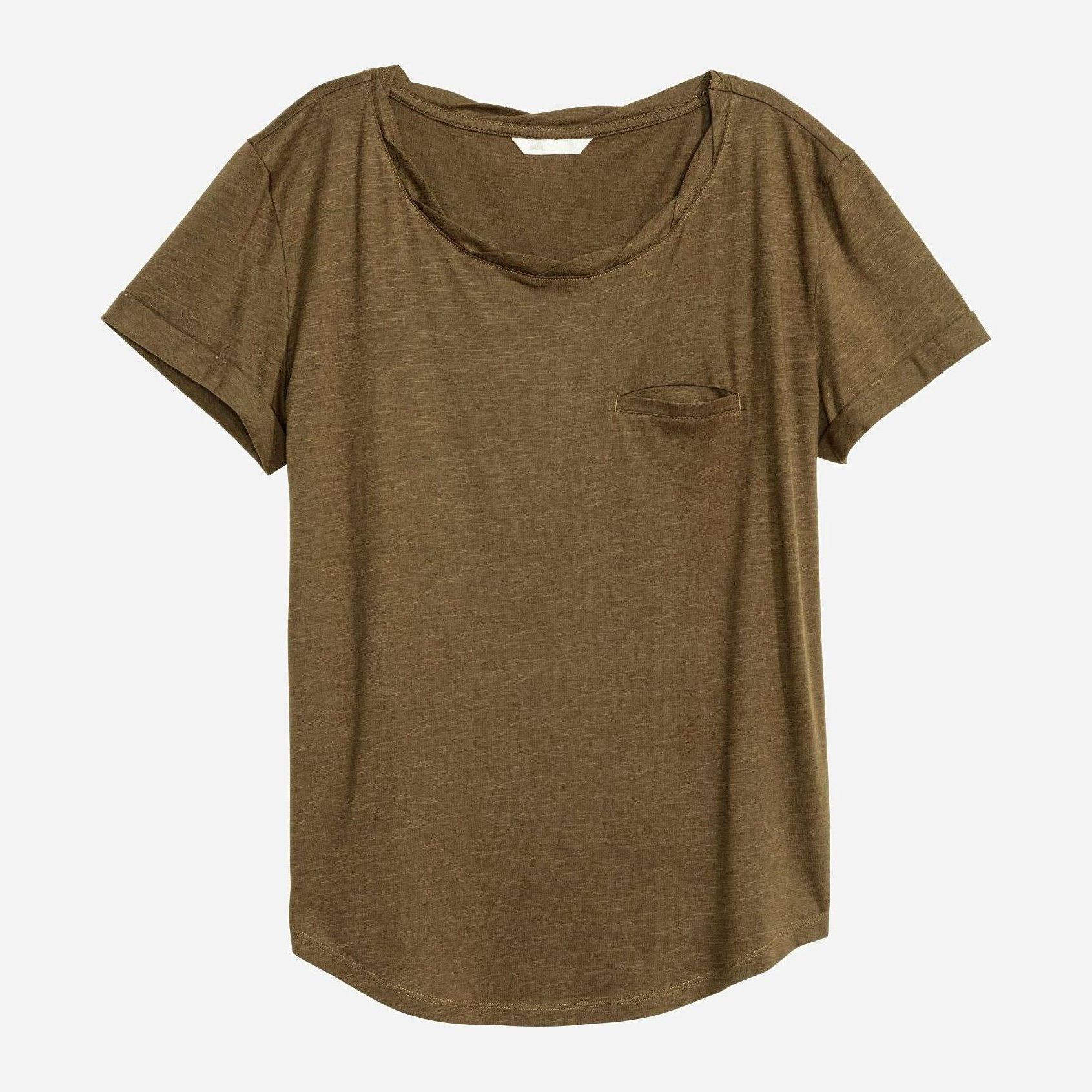 

Футболка H&M 4395774-ABTE M Болотная