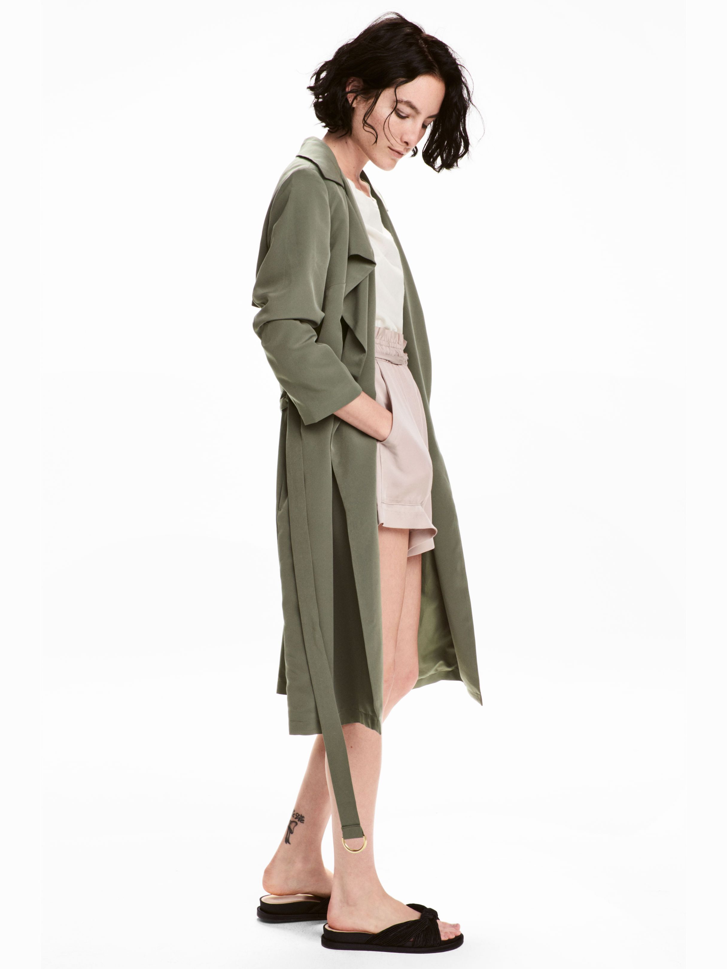 

Плащ H&M 4910495-ABTE 42 Болотный