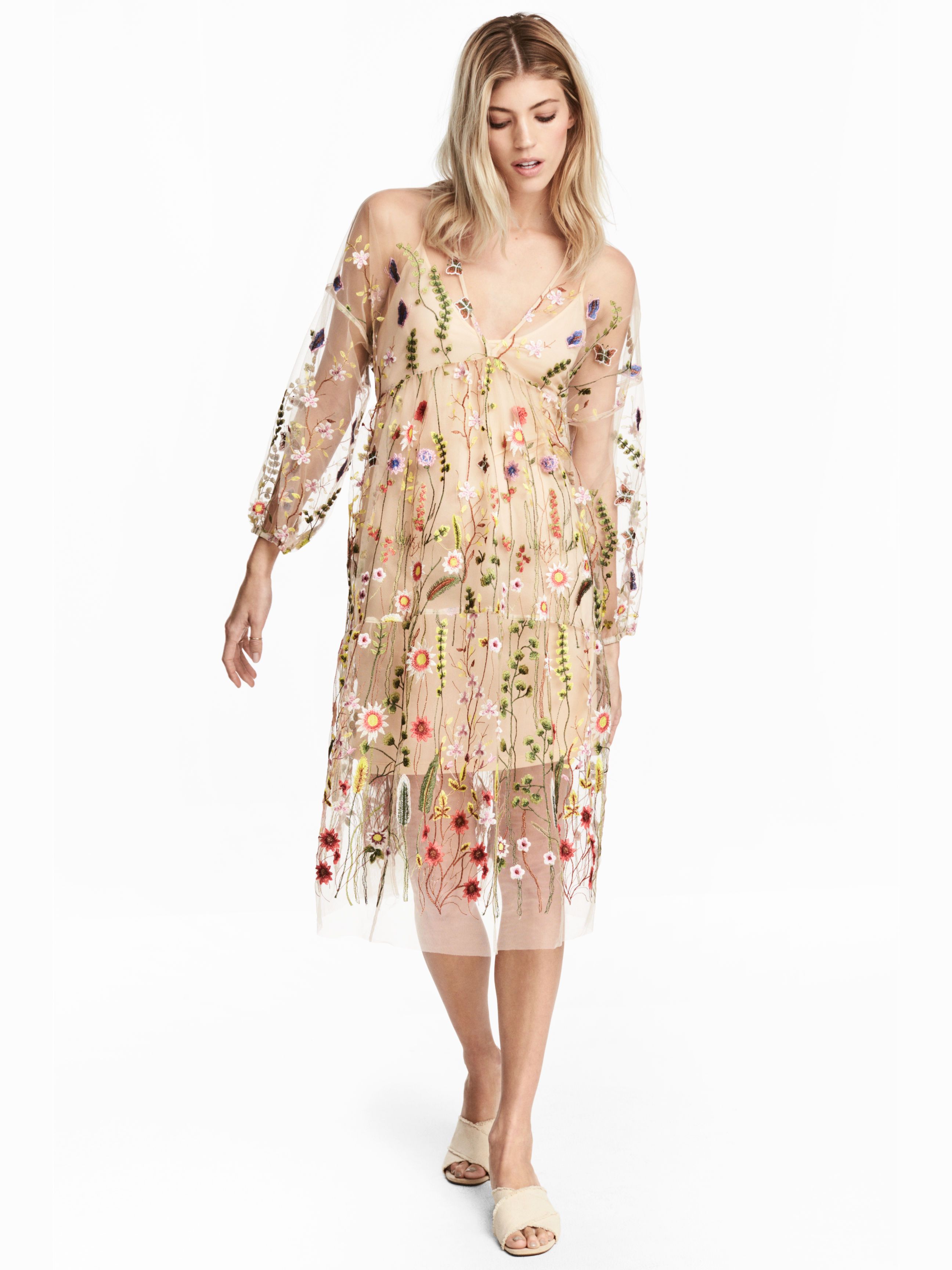 

Платье H&M 4882575-ABDM XS/S Бежевое