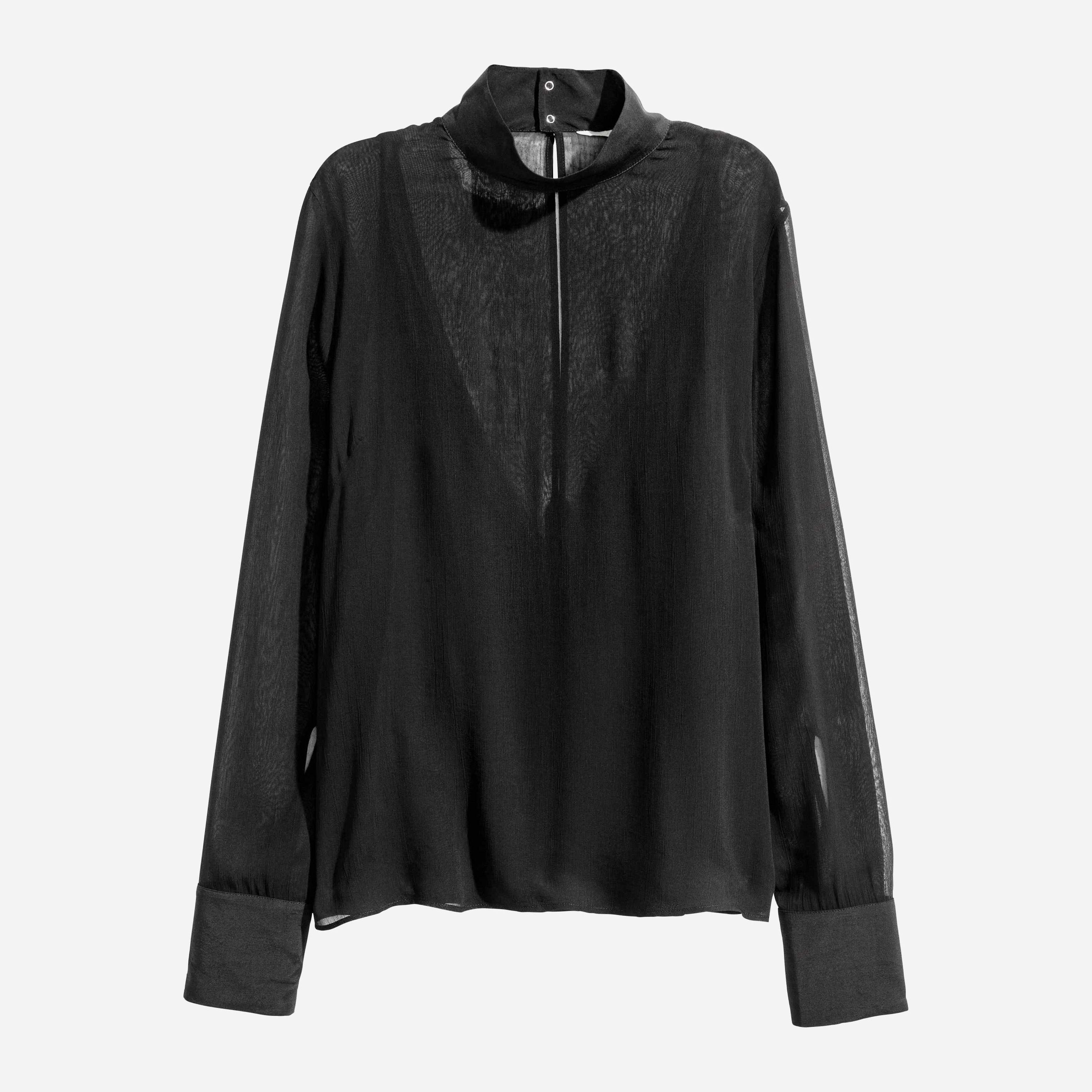 

Блузка H&M 4640874-AAAD 34 Черная