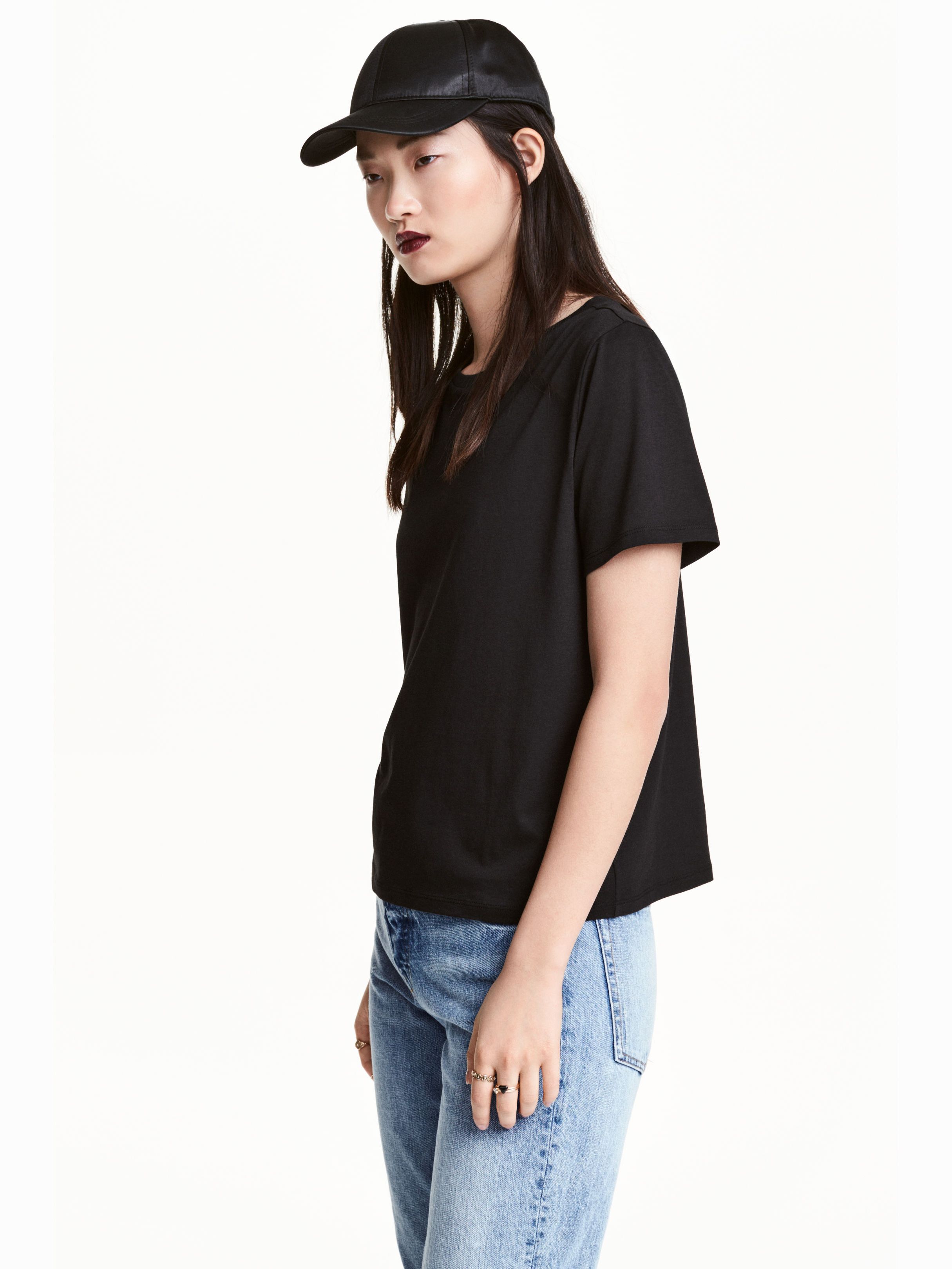 

Футболка H&M 4643635-AAAD XS Черная