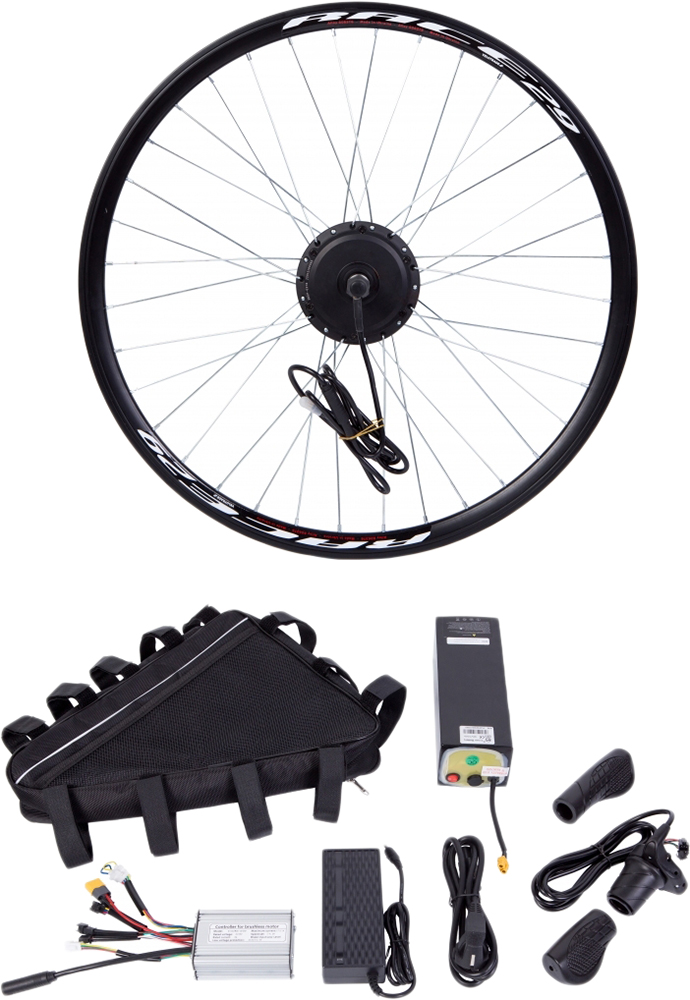 

Электрический велонабор Velotrade Мотор-колесо 26" передний редуктор 350 Вт 36 В 10 А·ч 17 A (EBK-010)