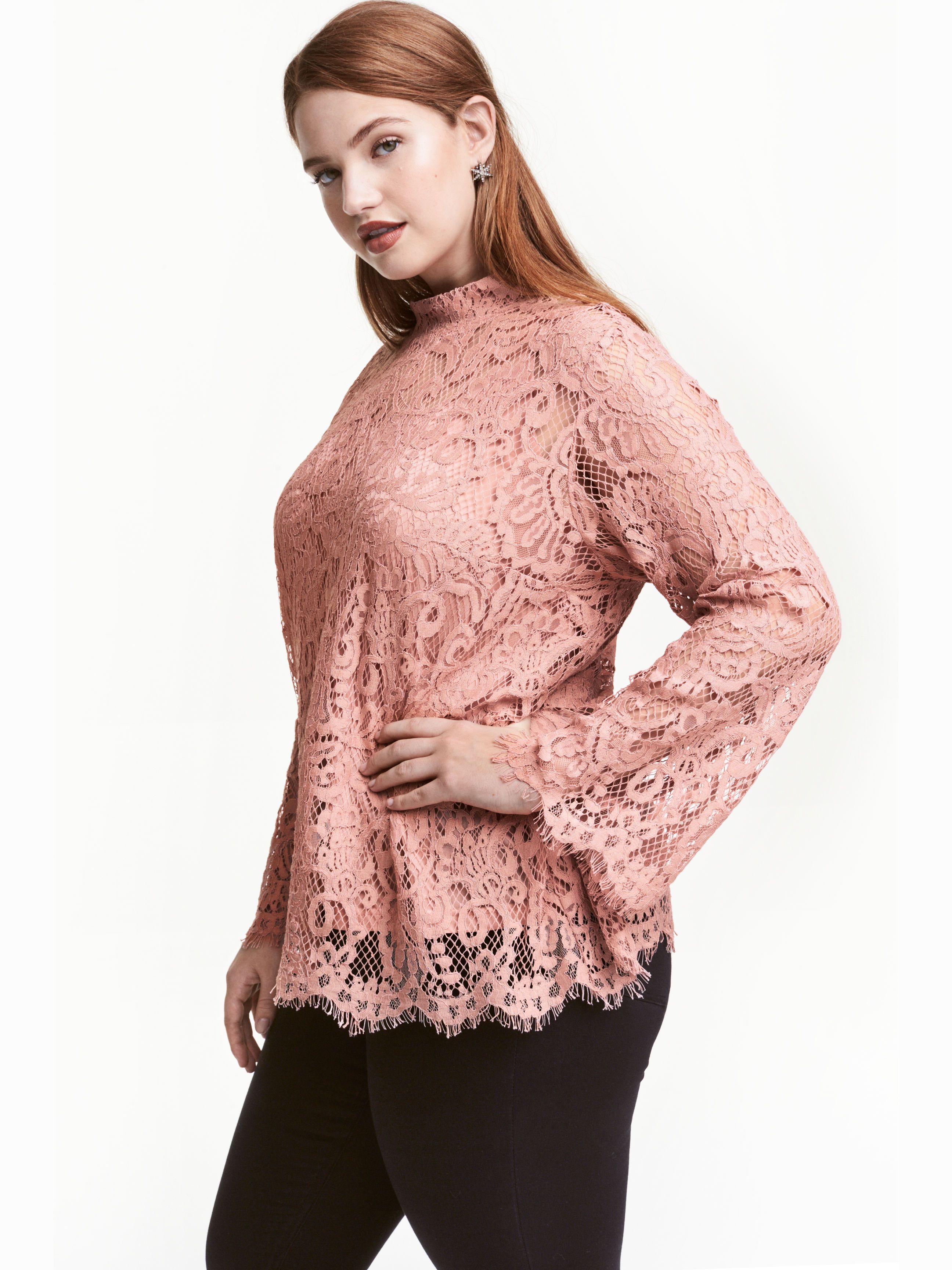 

Блузка H&M 4060304-ACXV 52 Темно-розовая