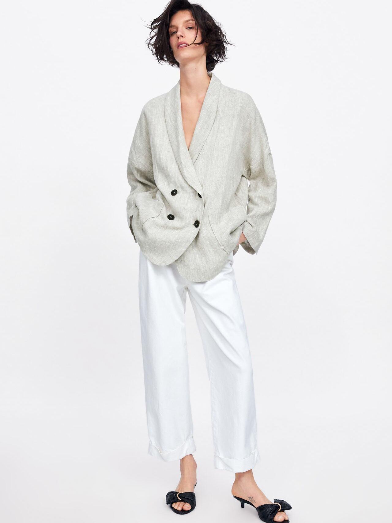 

Жакет Zara 4043/059/711-ACTQ S Бежевый