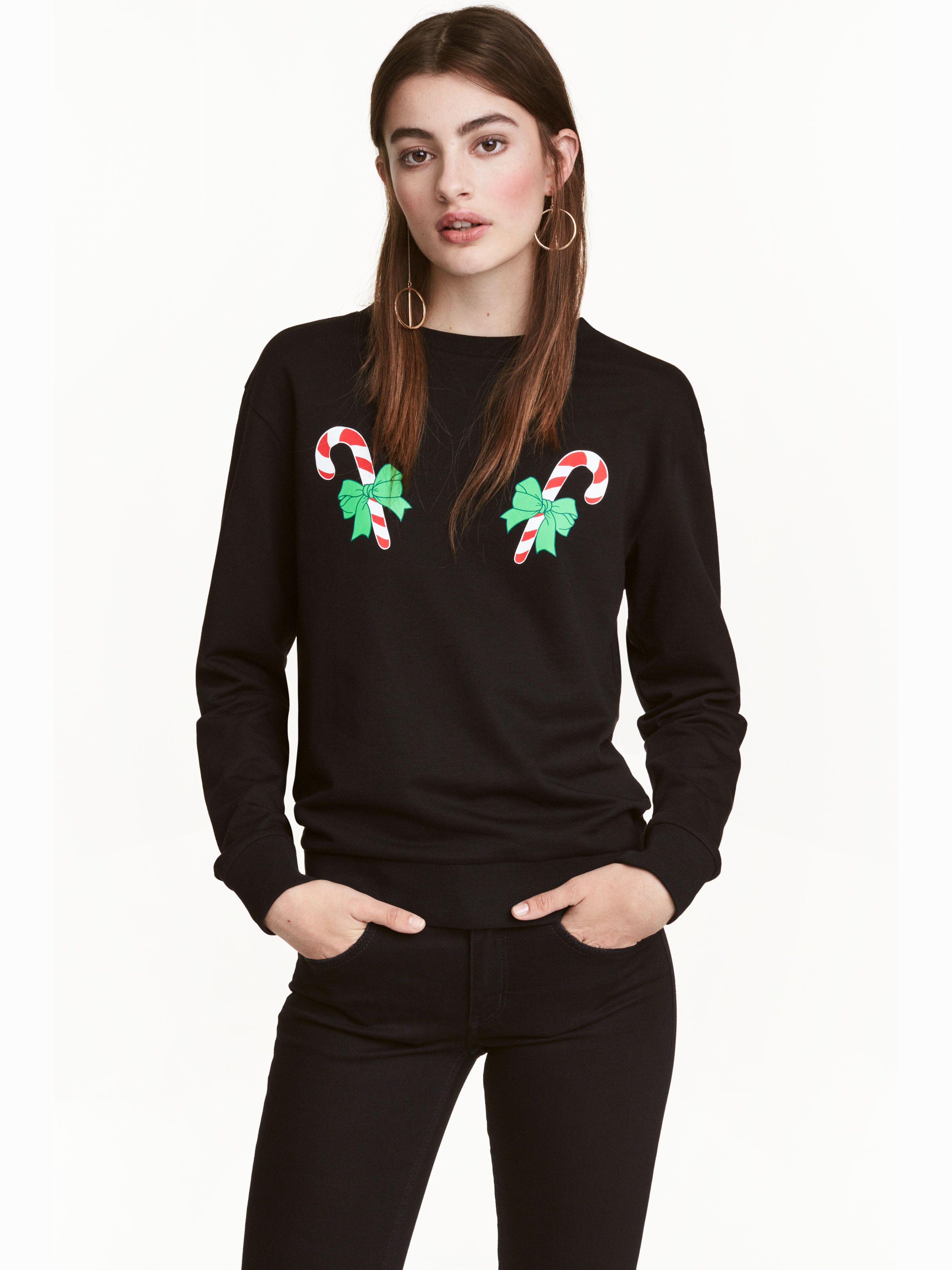 

Свитшот H&M 3984554-ACED XS Черный с белым