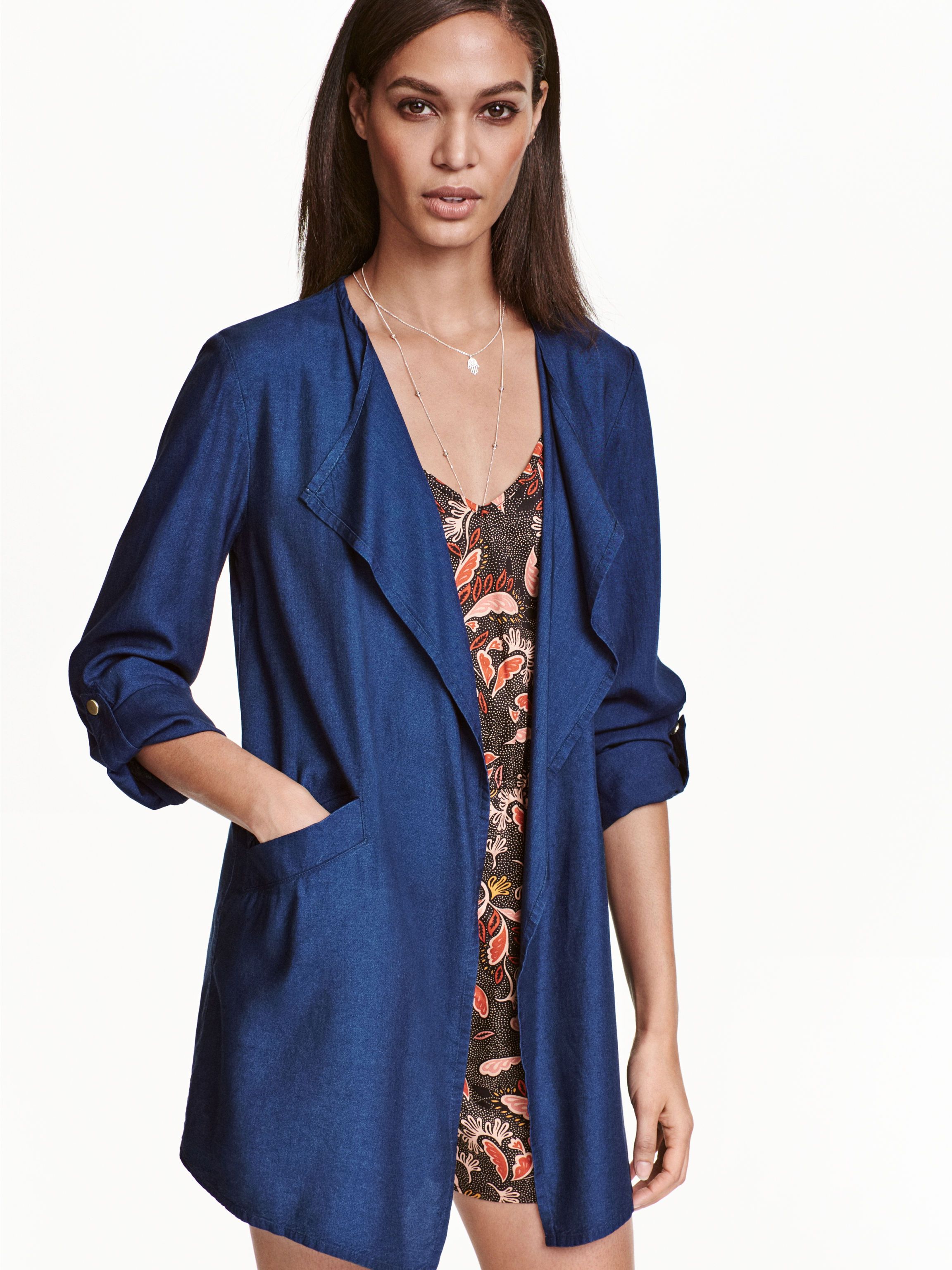 

Жакет H&M 3681523-AAQJ 38 Темно-синий