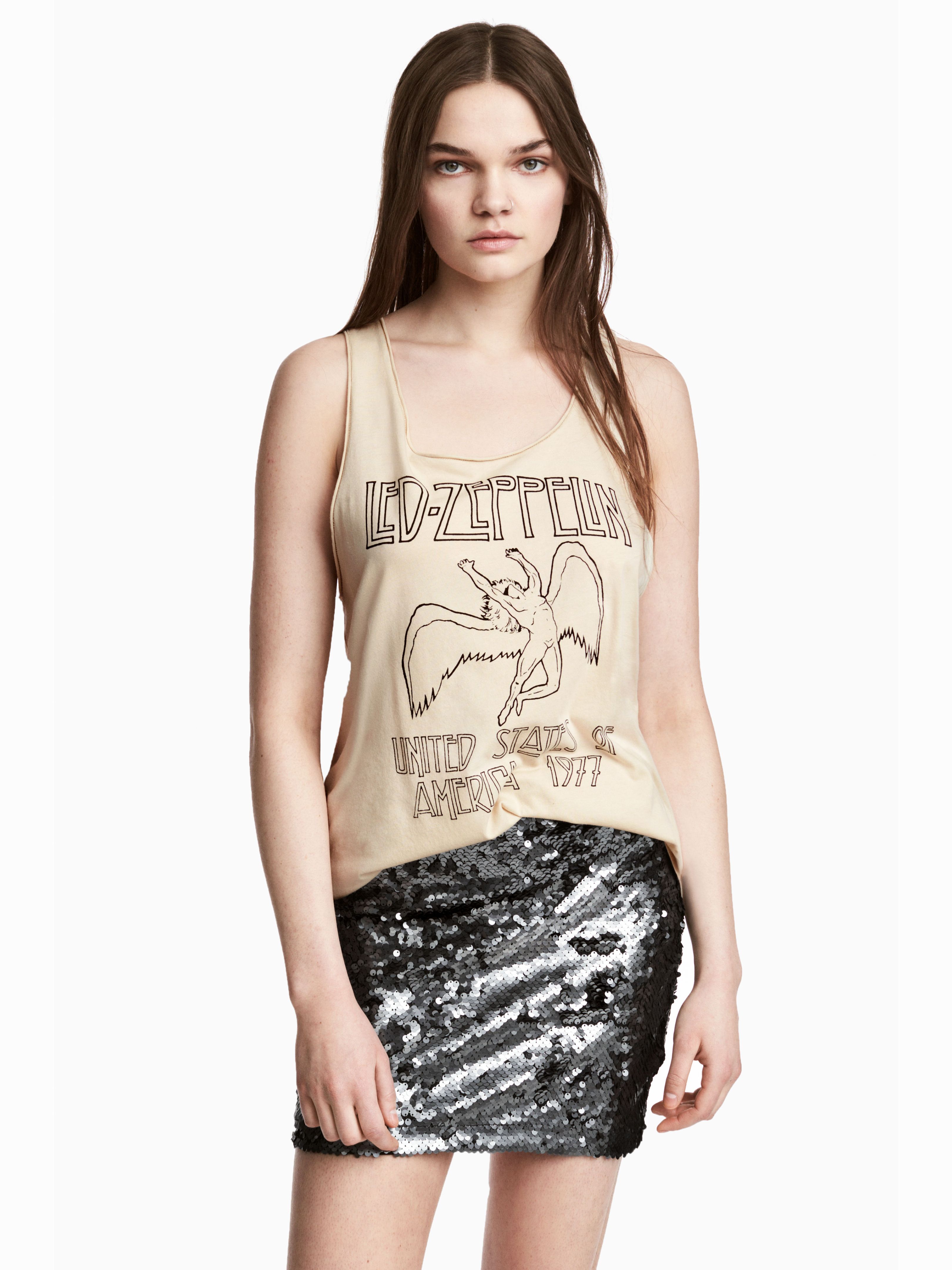 

Майка H&M 3170555-AASQ M Бежевая
