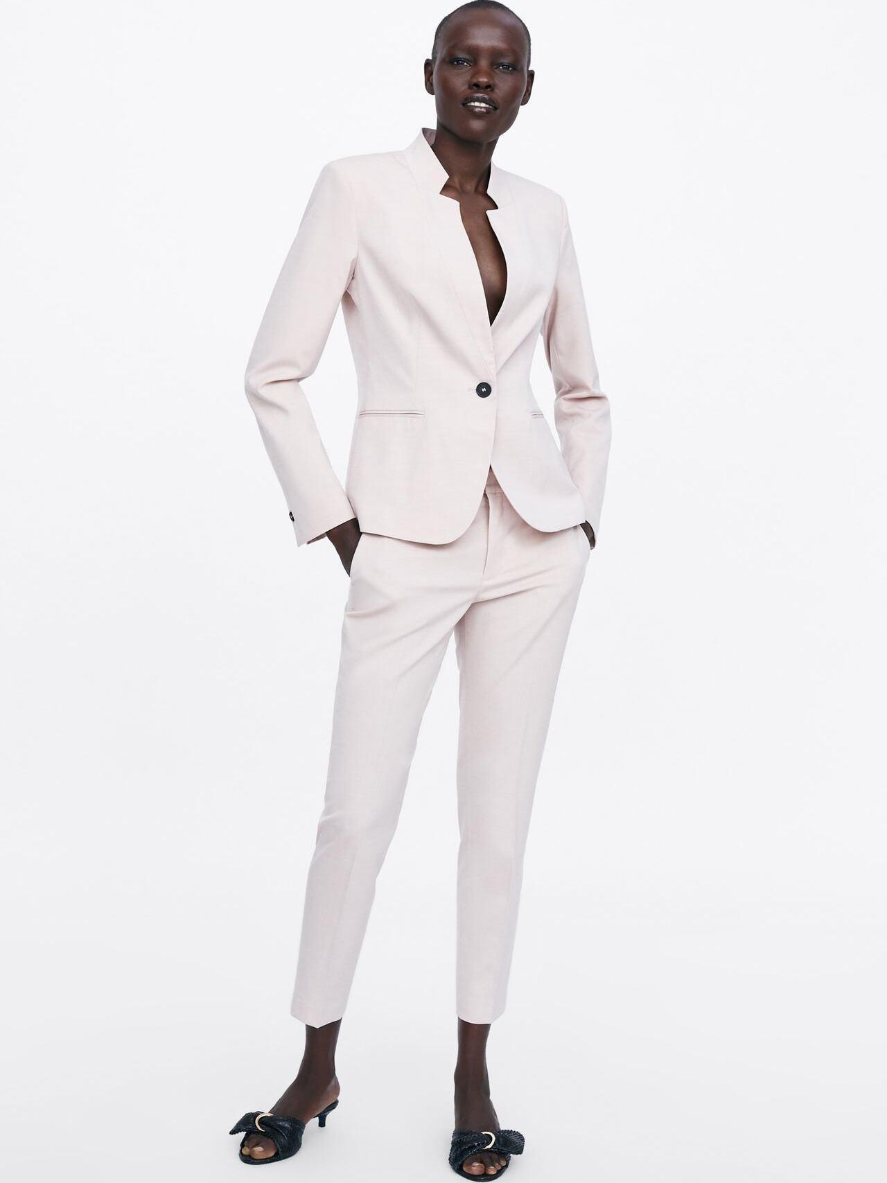 

Жакет Zara 2753/125/942-ACUH 38 Бледно-розовый