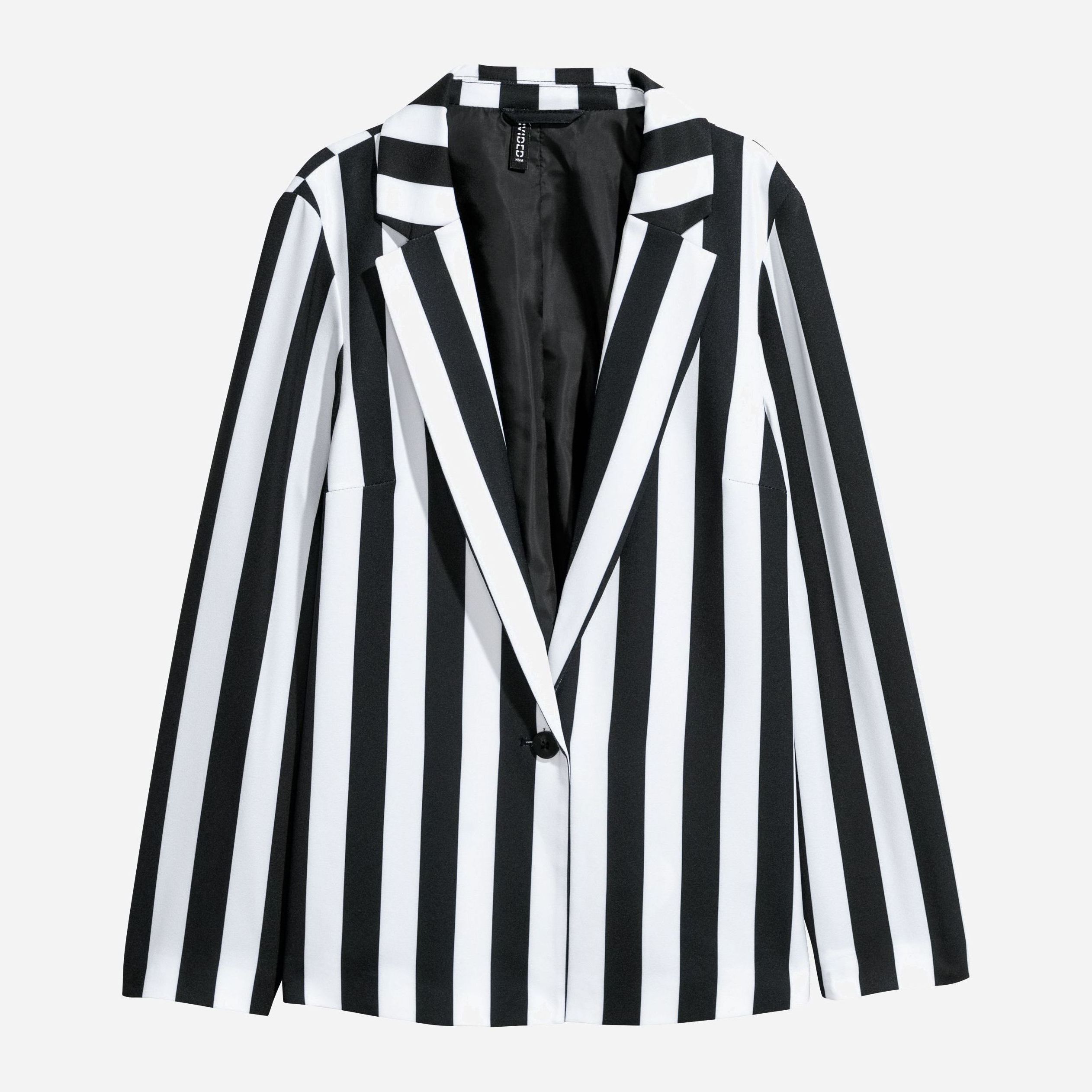 

Жакет H&M 5582356-AAMY 34 Черный с белым