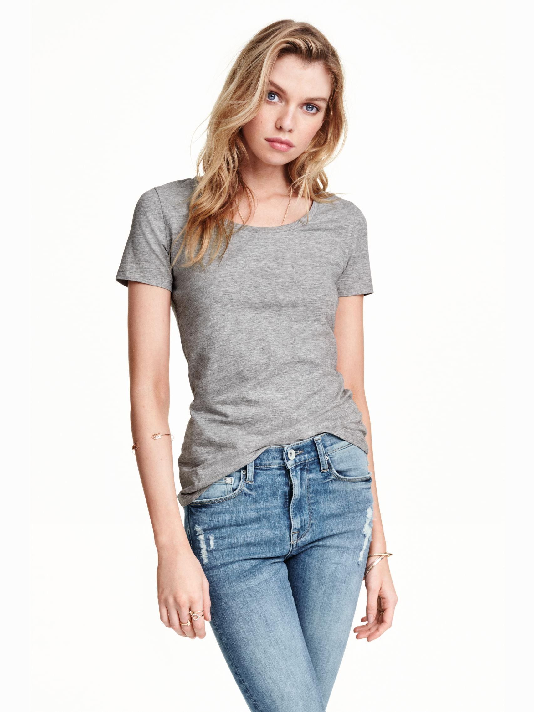 

Футболка H&M 3063072-ABKU XS Серая
