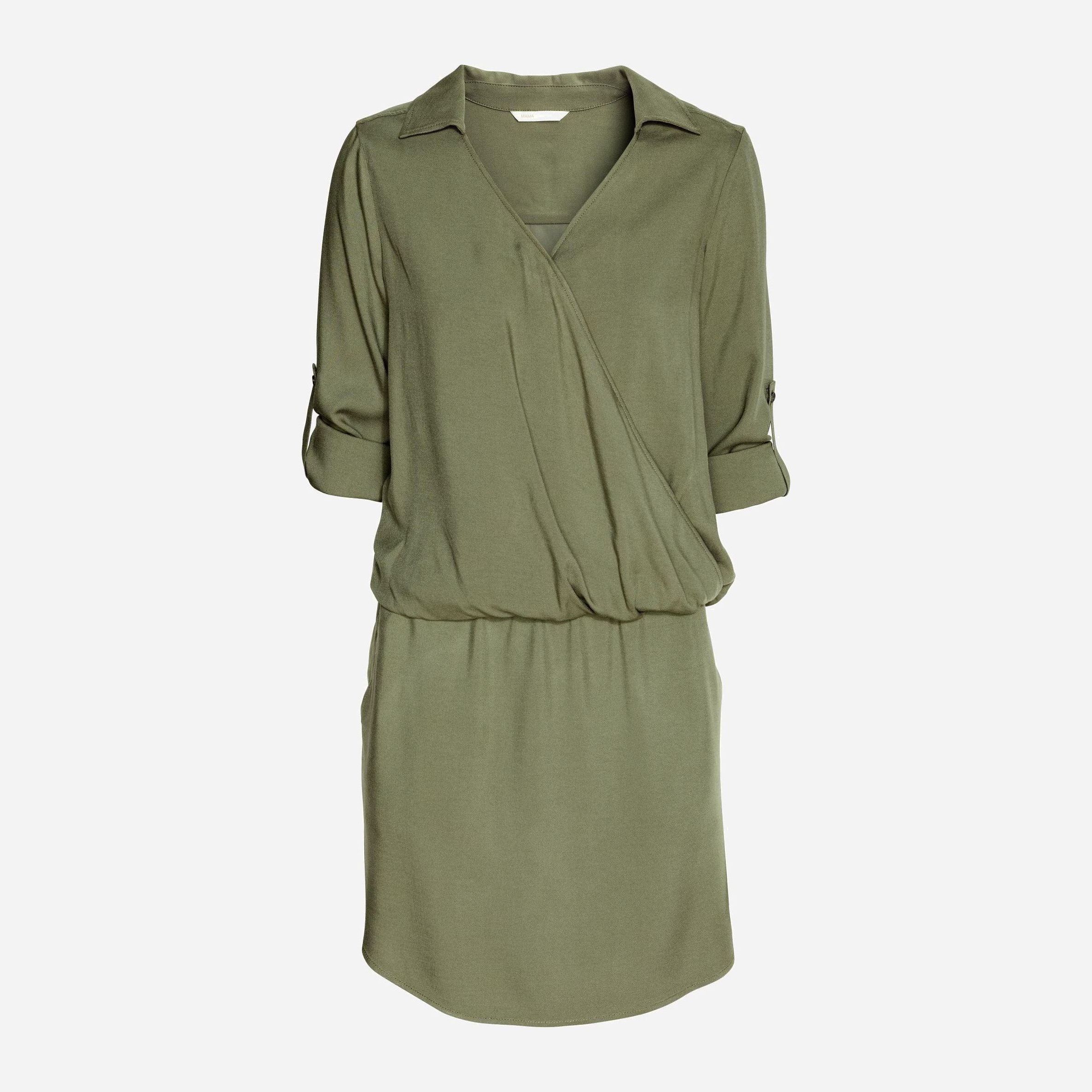 

Платье для беременных H&M Mama 5474296-ACYC  Хаки, Платье для беременных H&M Mama 5474296-ACYC S Хаки