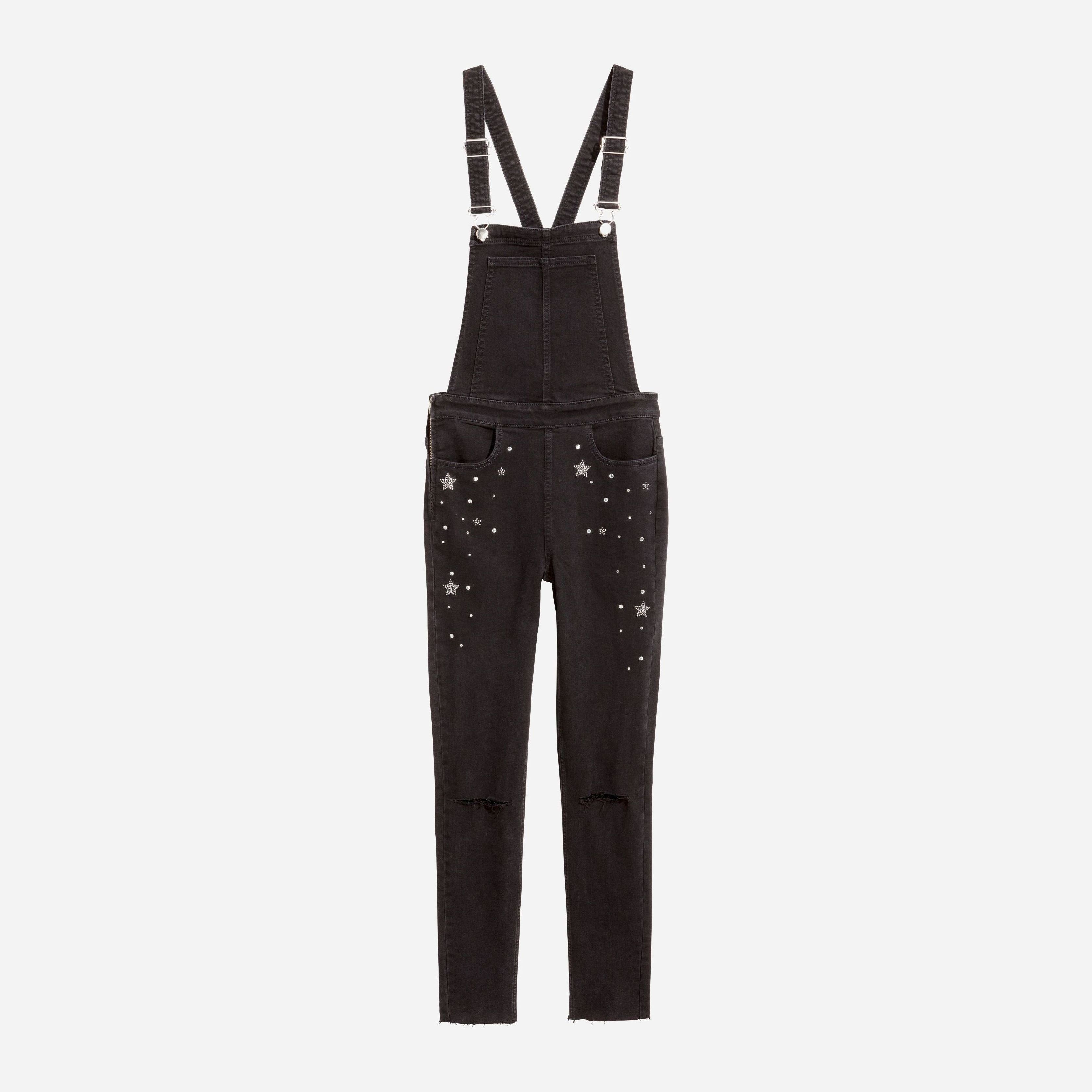 

Полукомбинезон H&M 5437456-ABFJ 32 Черный с серебристым