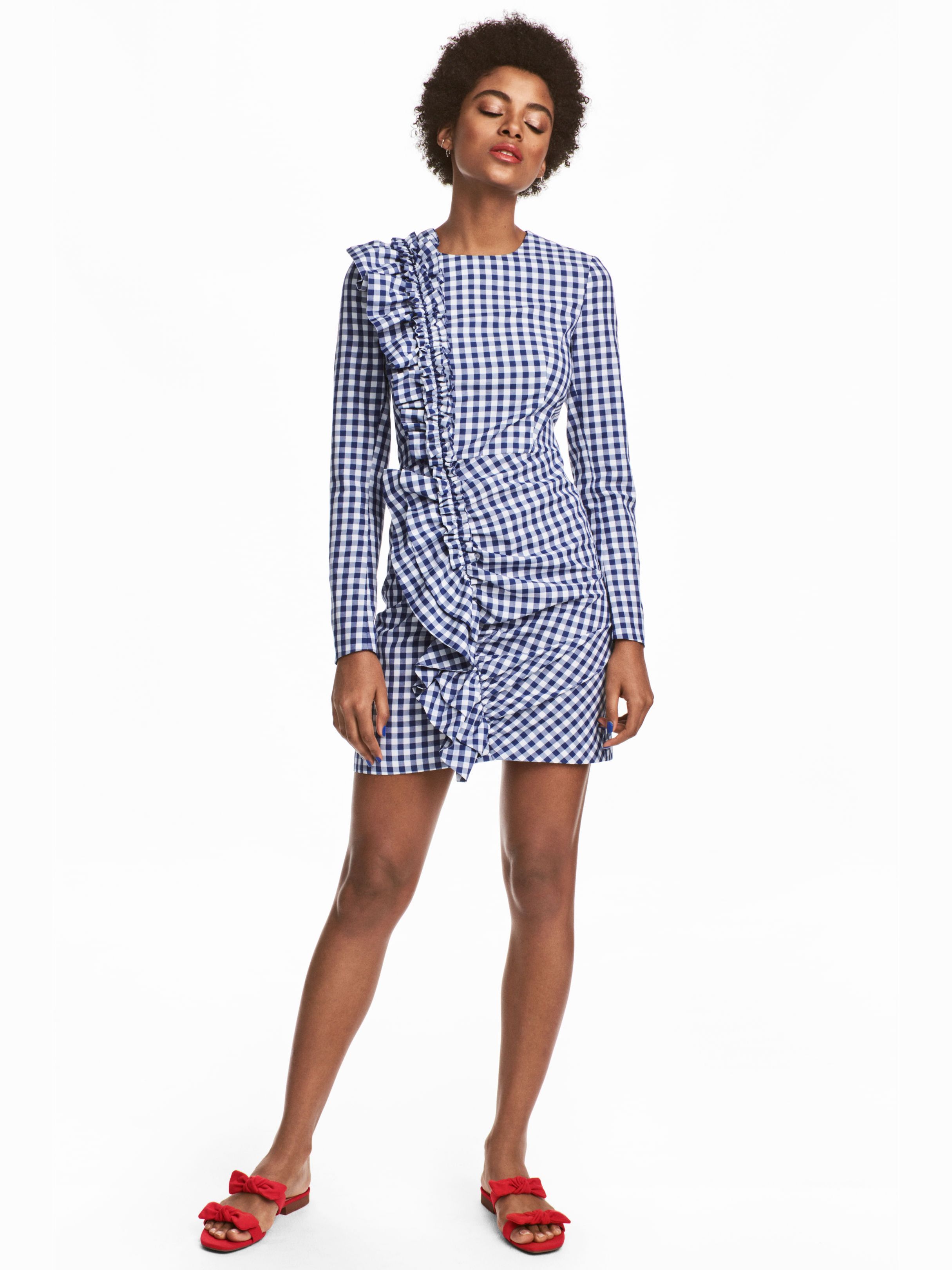 

Платье H&M 5396725-AAZH 36 Белое с разноцветным