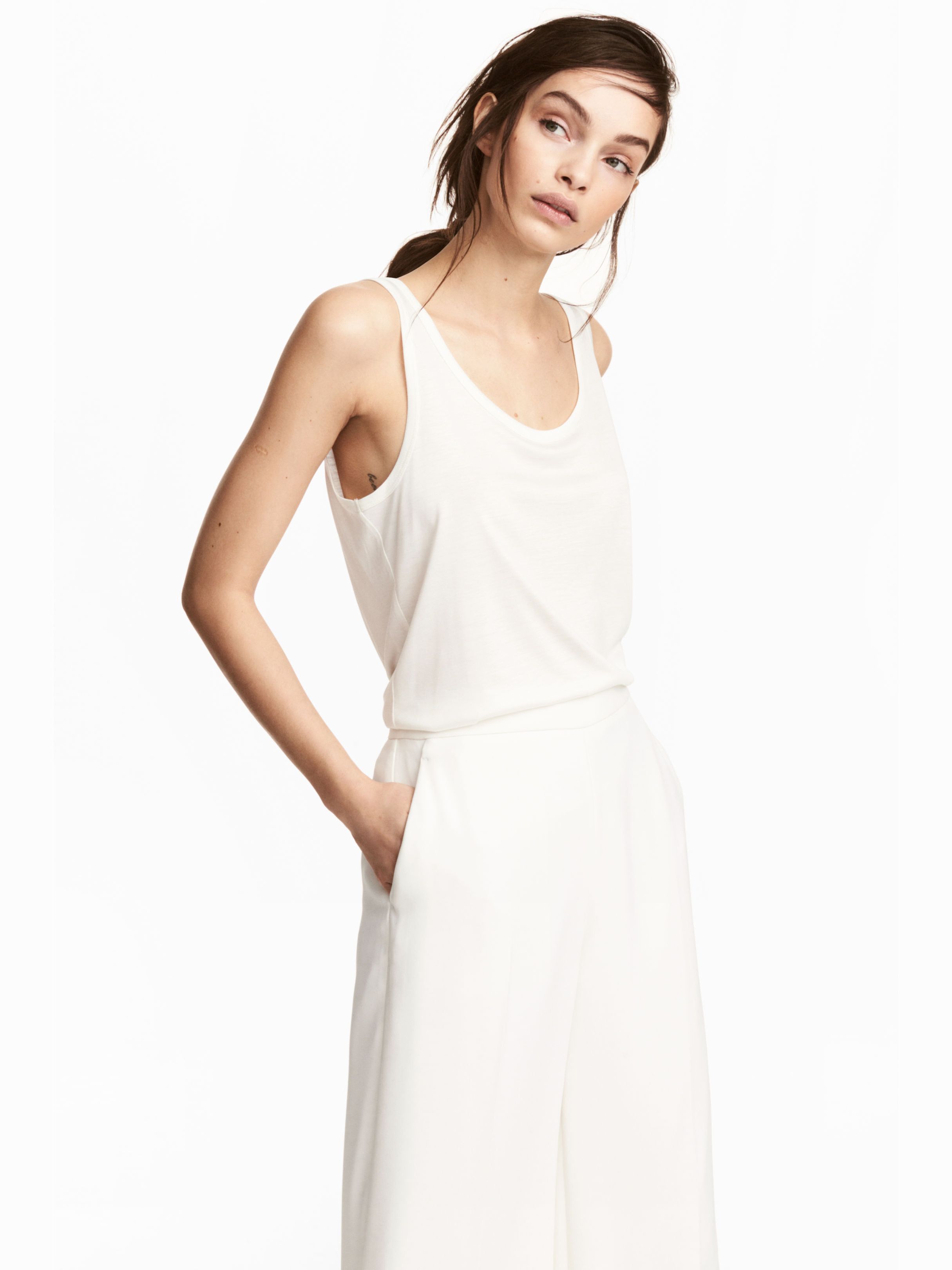 

Спортивная майка H&M 5381795-ABAK S Молочная